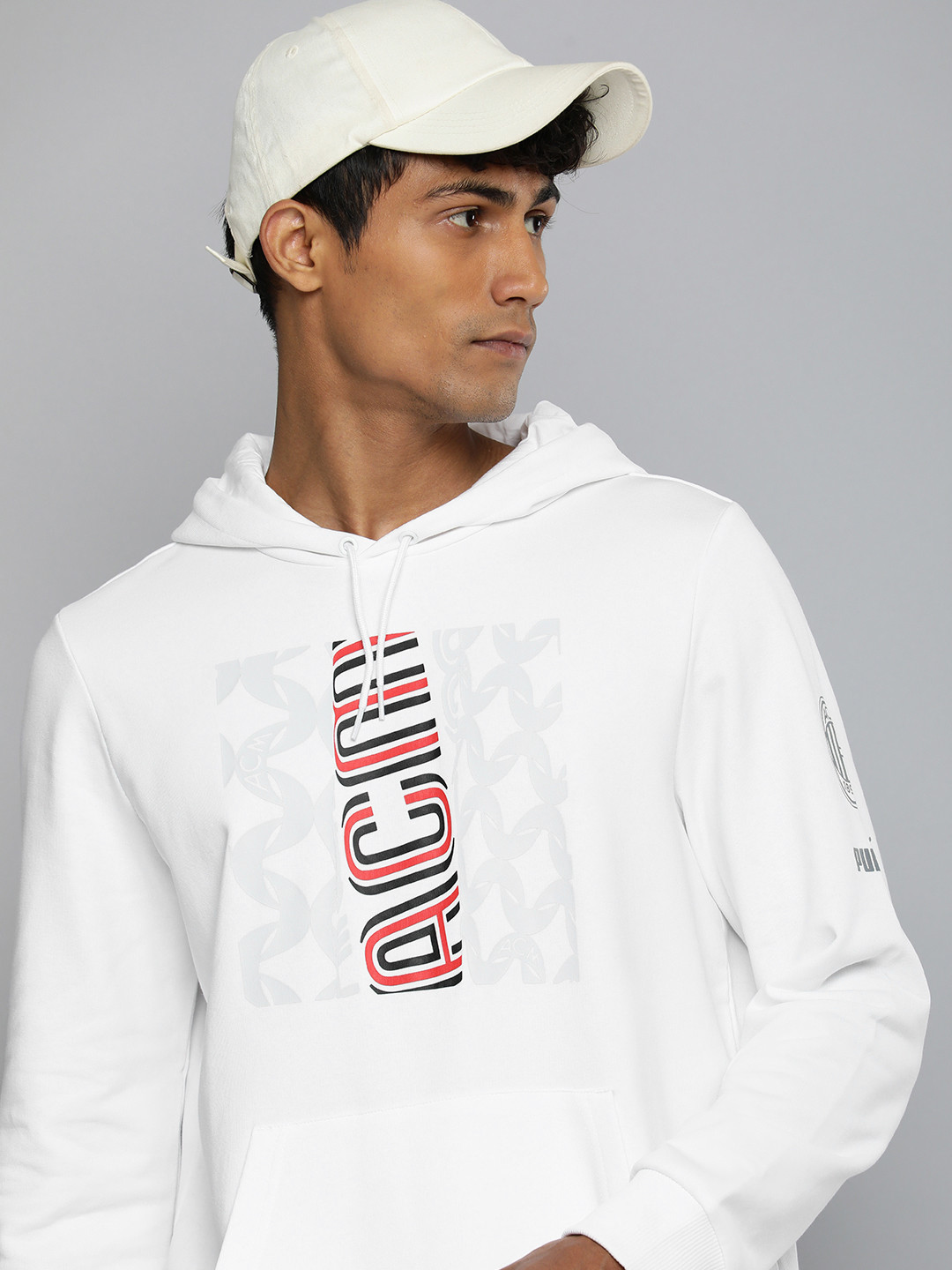 Puma AC Milan FtblCore Printed Hooded Sweatshirt
