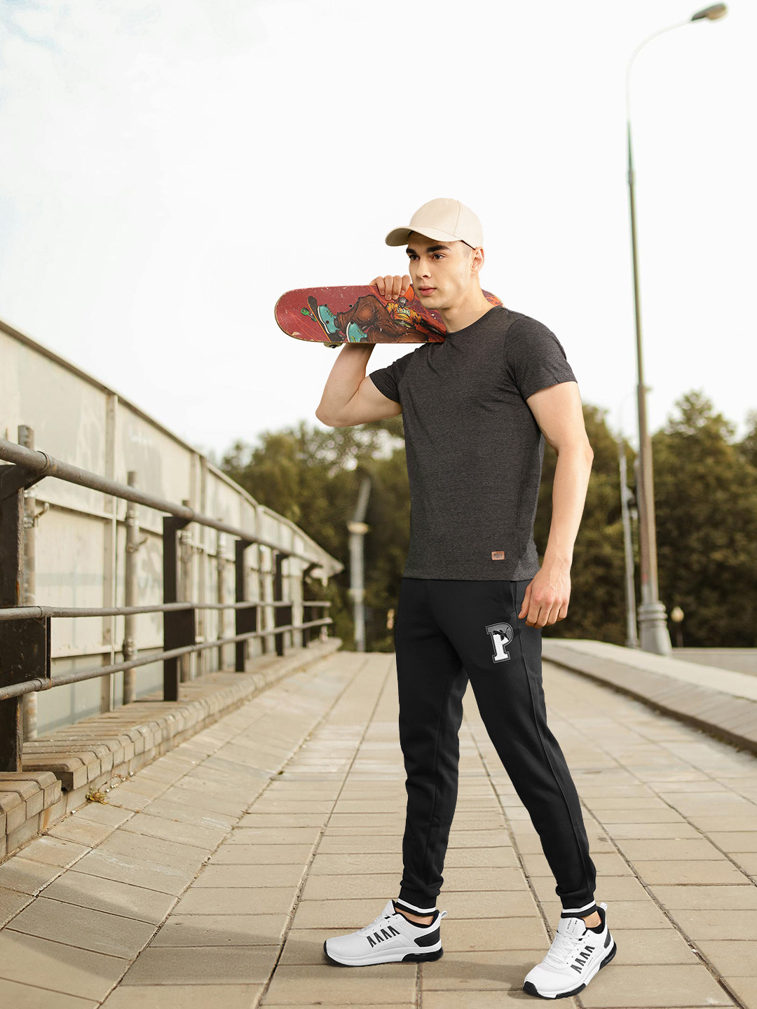 Puma Men Mid-Rise Squad Joggers