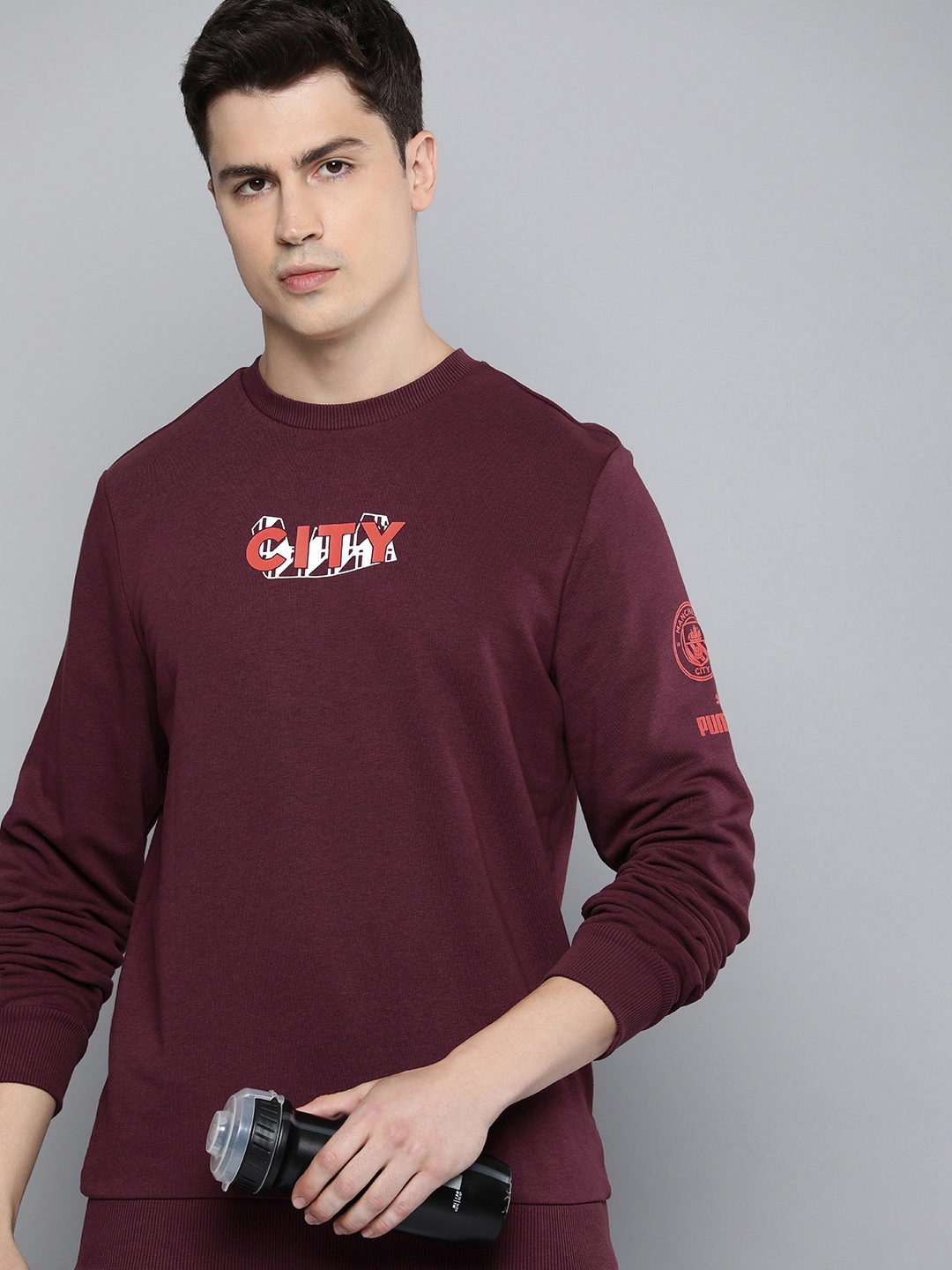 Buy Puma Manchester City Football Core Printed Sweatshirt Sweatshirts for Men 25072604 Myntra