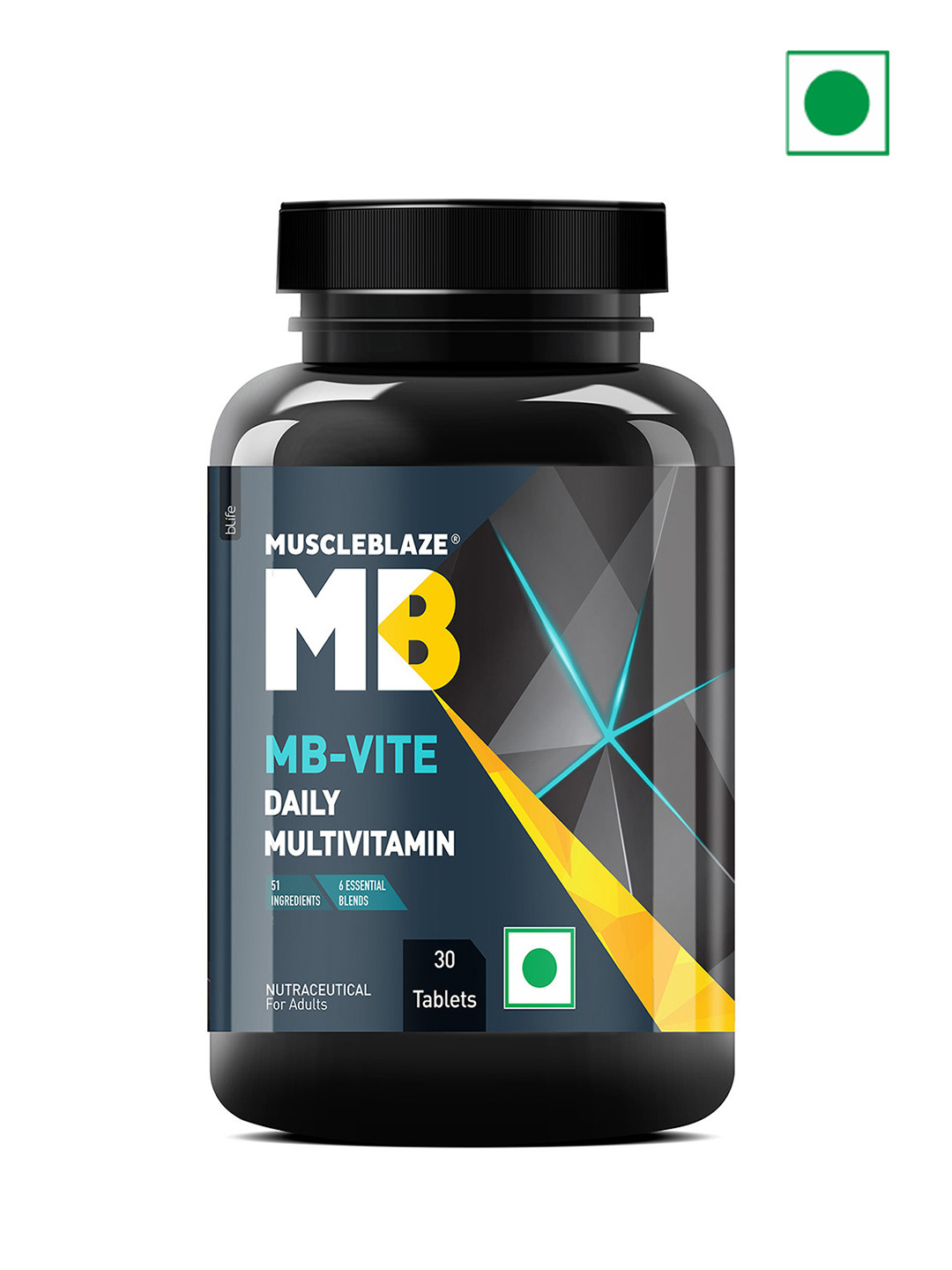 MuscleBlaze MB-Vite Daily Multivitamin With 51 Ingredients 30 Tablets