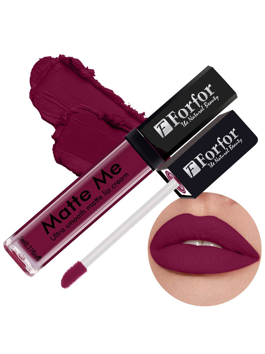 FORFOR Matte Me Long Lasting Liquid Matte Lipstick 5ml - Moon Maroon 109