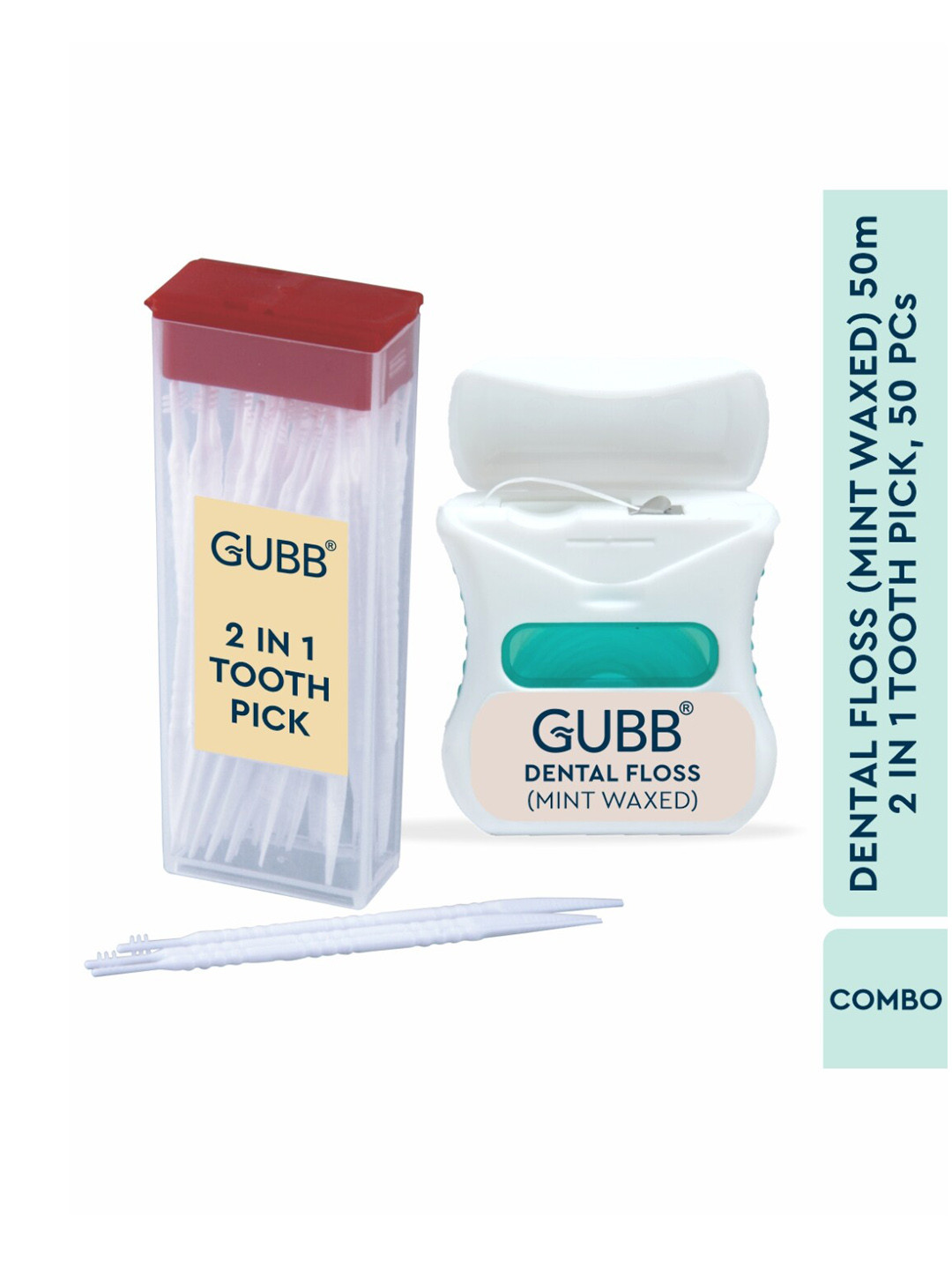 GUBB Dental Floss Thread & 2 In 1 Toothpicks