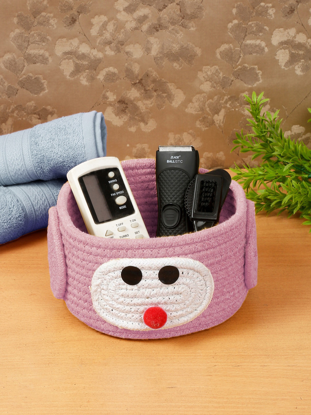 FABINALIV Pink Cartoon Designed Multipurpose Foldable Organiser