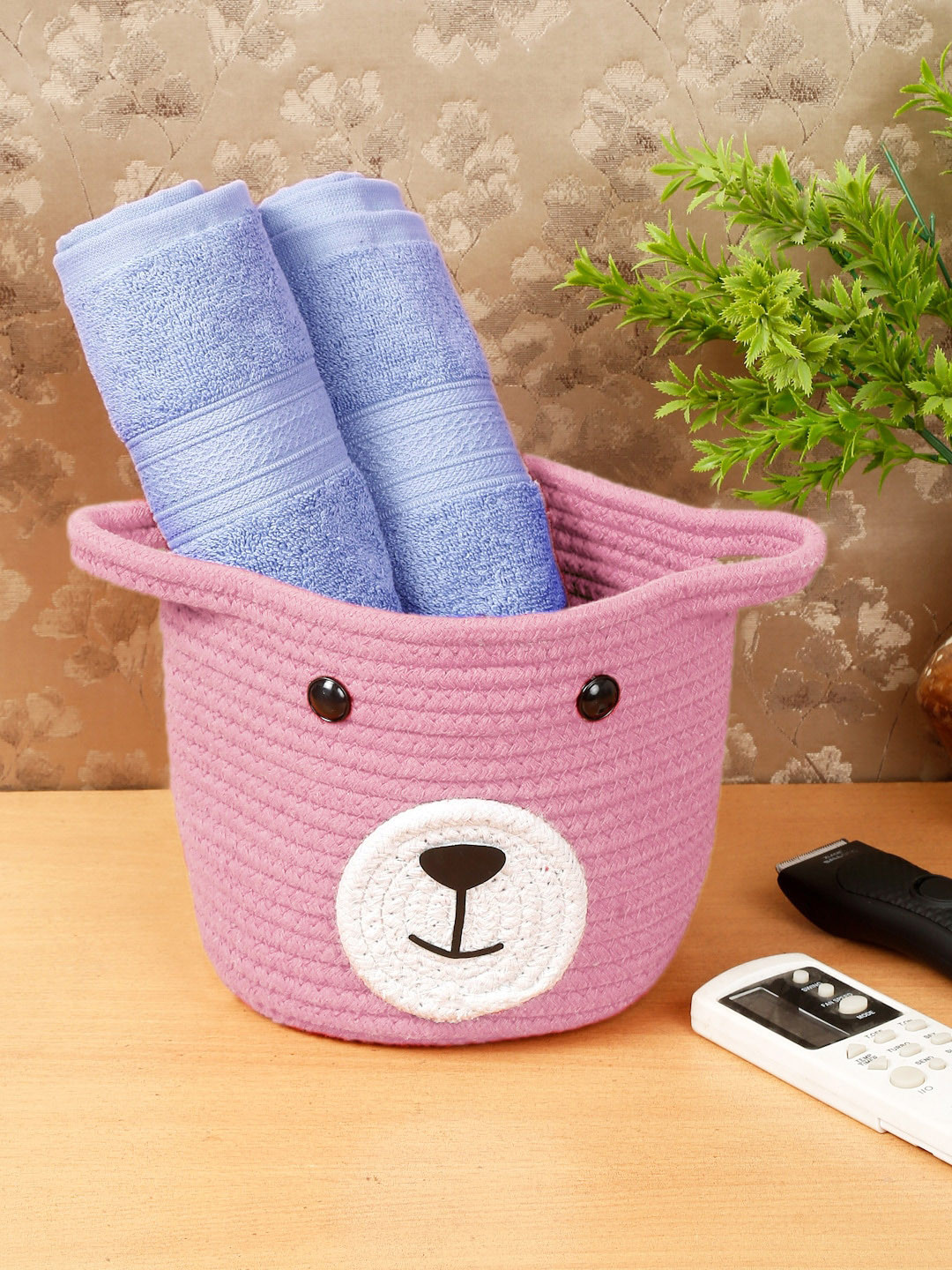 FABINALIV Pink Cartoon Design Multipurpose Foldable Organiser