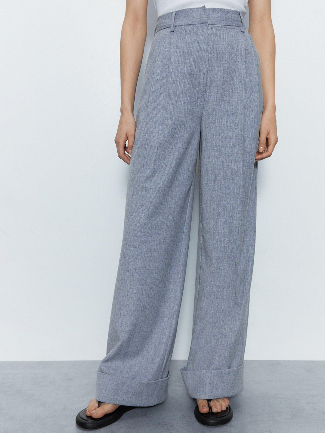 WAREHOUSE Women Wide Leg Pleated Trousers