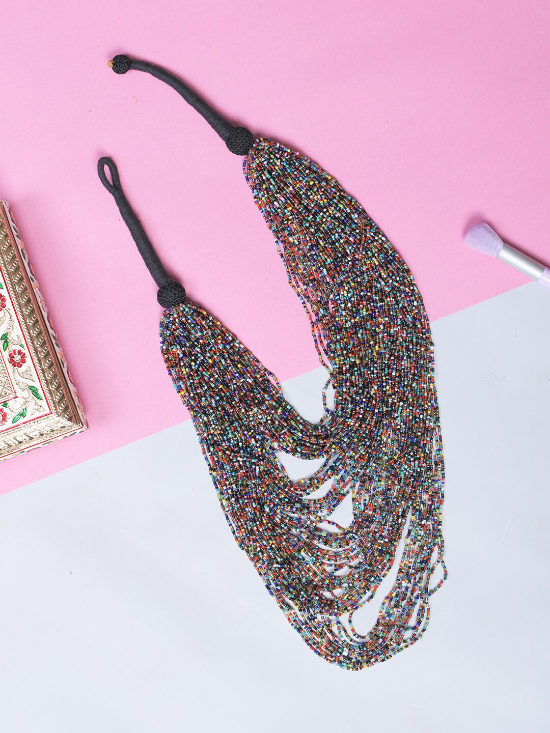 Bamboo Tree Jewels Layered Statement Necklace