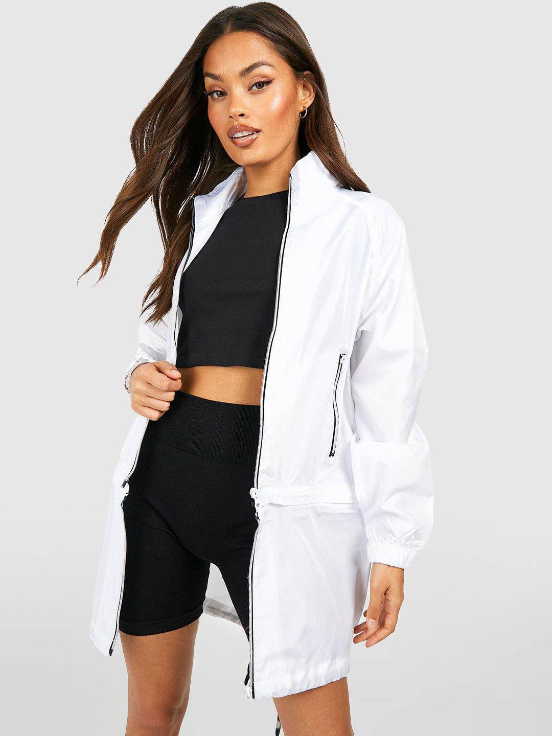 Boohoo Longline Zip Off Tailored Jacket