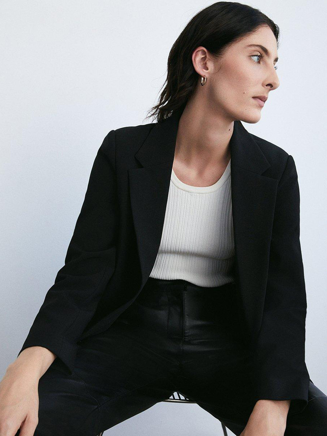 WAREHOUSE Single-Breasted Longline Blazer