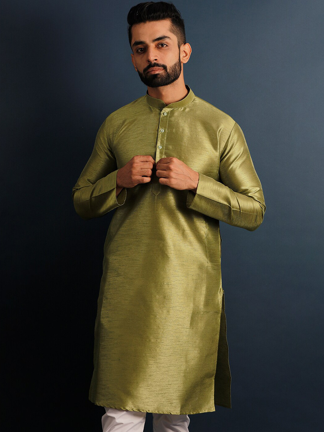 Lightpole Mandarin Collar Straight Kurta