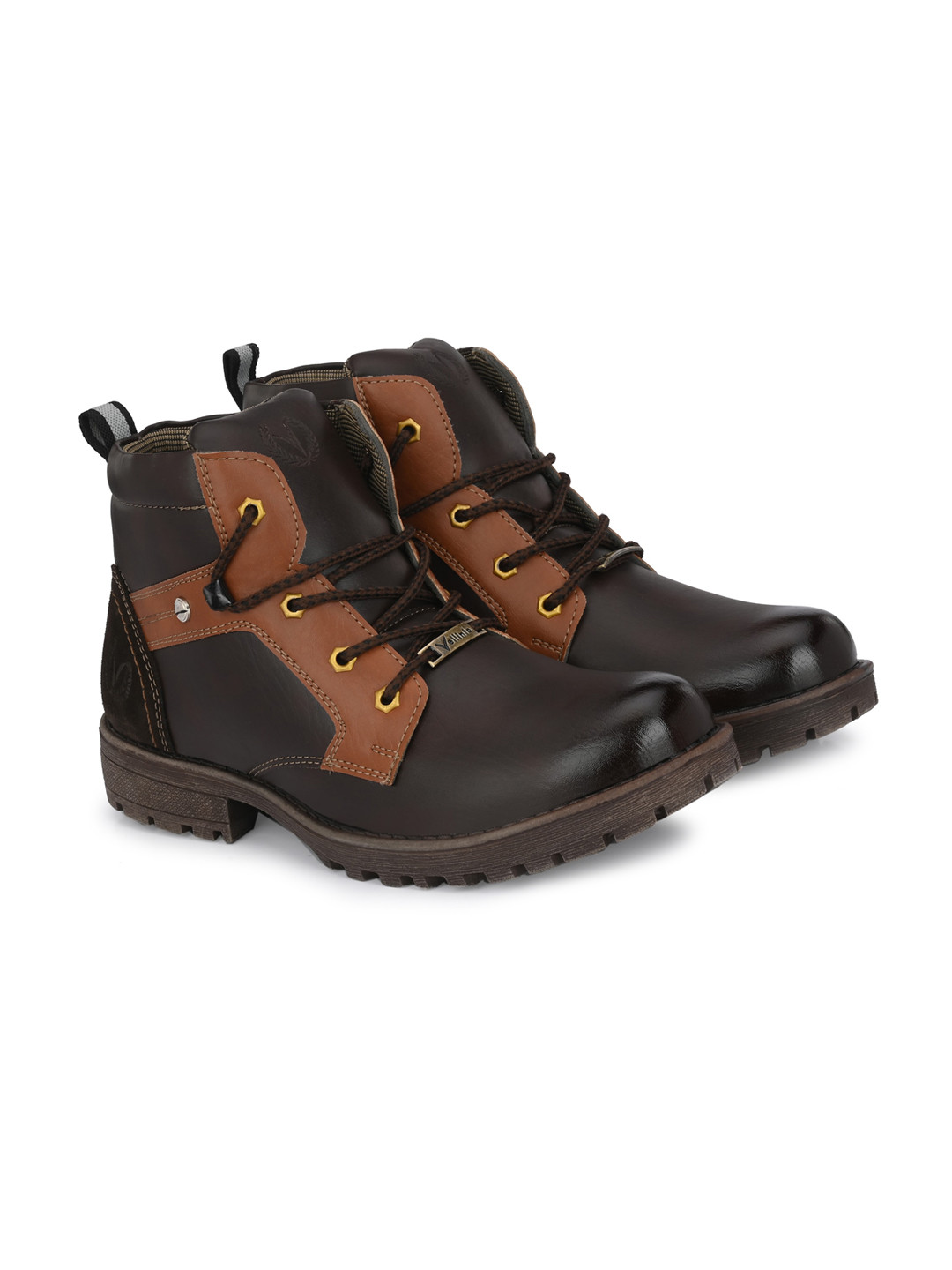 Vellinto Men Platform-Heeled Regular Boots