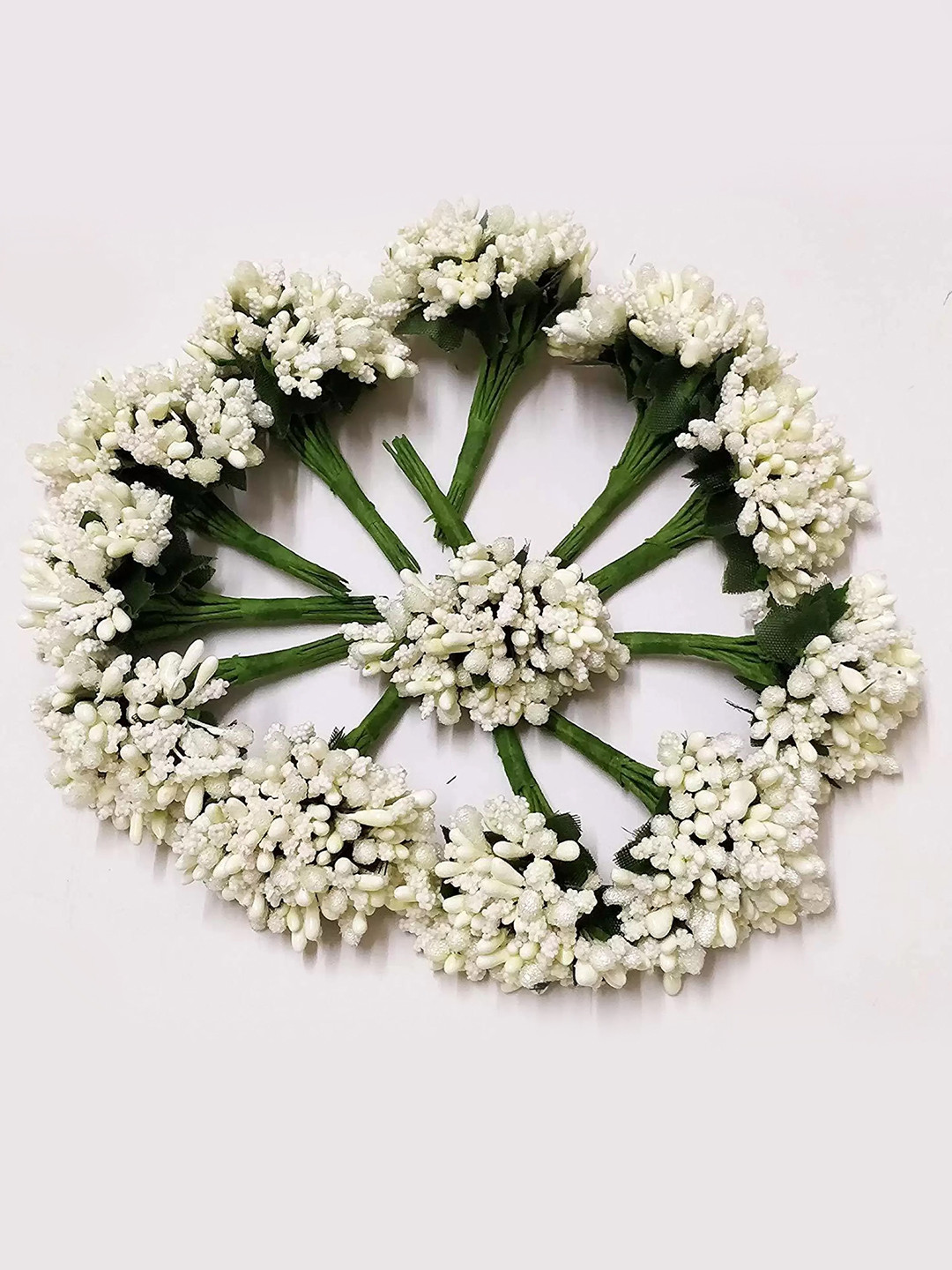 TIED RIBBONS Set of 12 Pollen Artificial Flowers and Plants