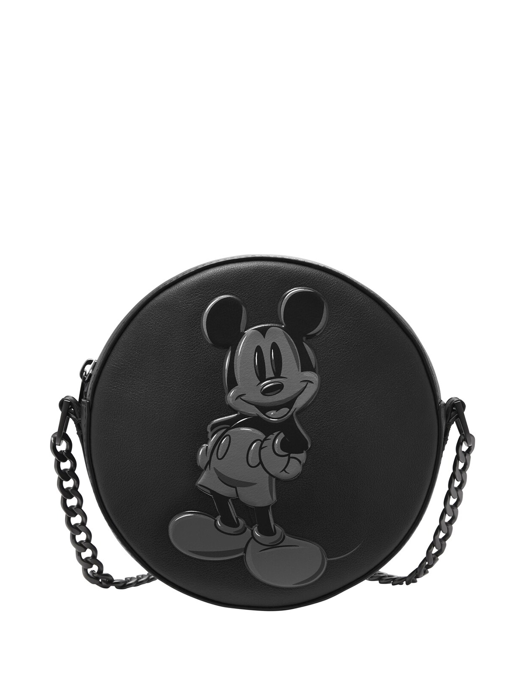 Buy Fossil Mickey Mouse Textured Leather Structured Sling Bag Handbags for Women 25094048 Myntra