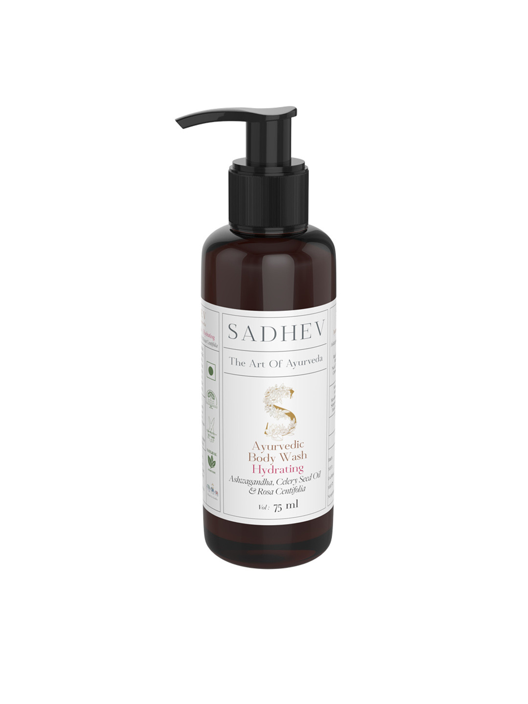 SADHEV The Art Of Ayurveda Hydrating Body Wash with Ashwagandha & Celery Seed Oil - 75 ml