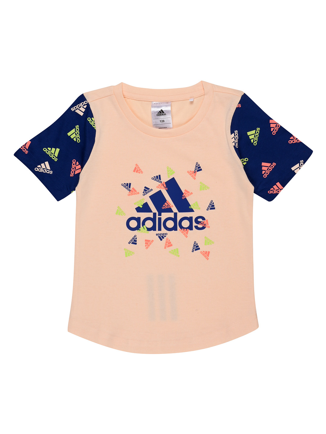 ADIDAS Girls Brand Logo Printed T-shirt