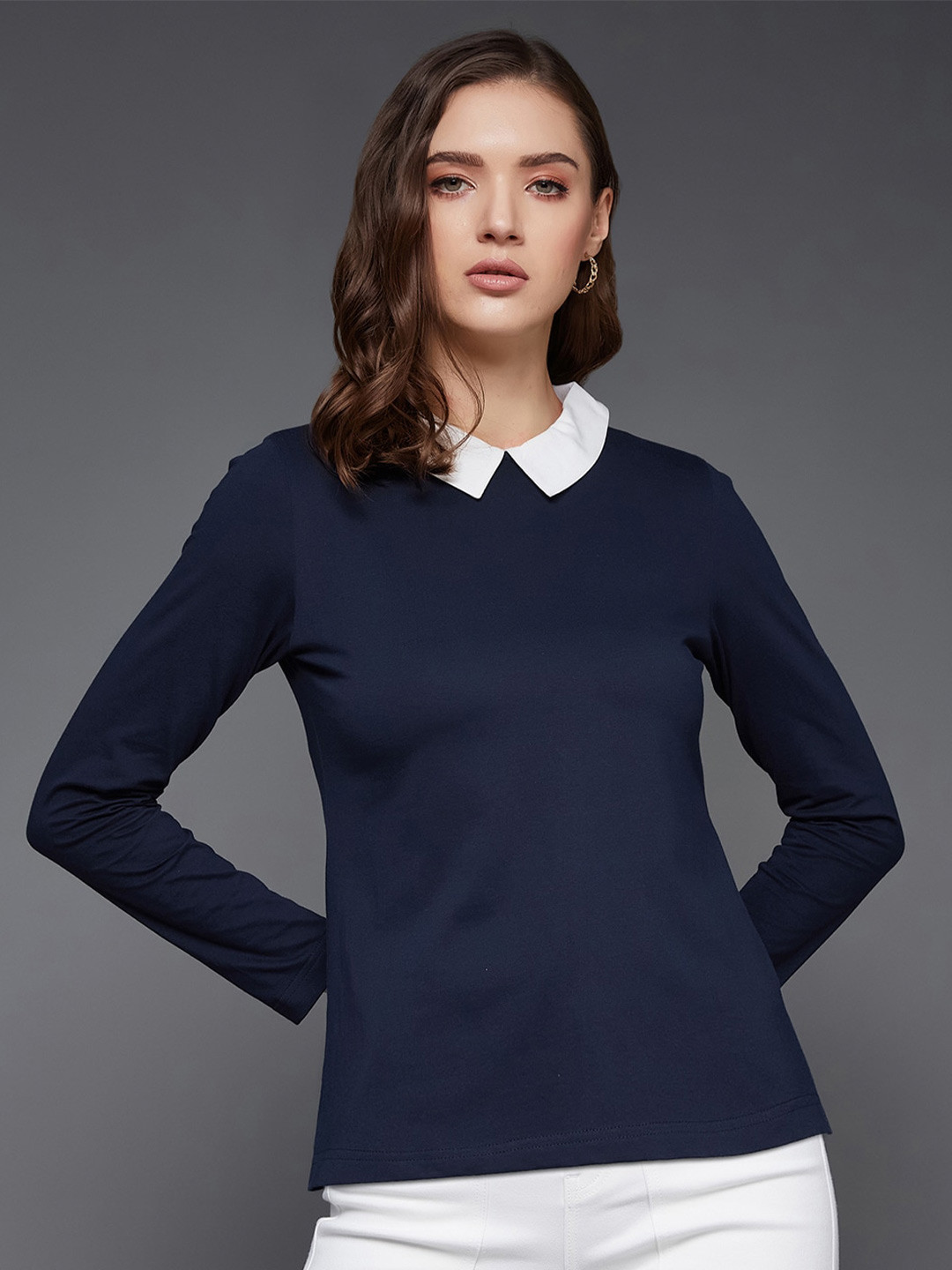 Miss Chase Peter Pan Collar Regular Top