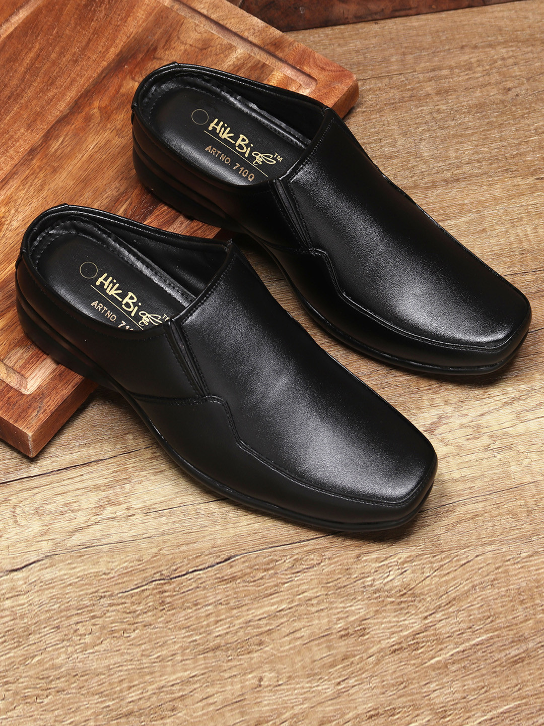 HikBi Men Leather Anti-Skid Stability Clogs
