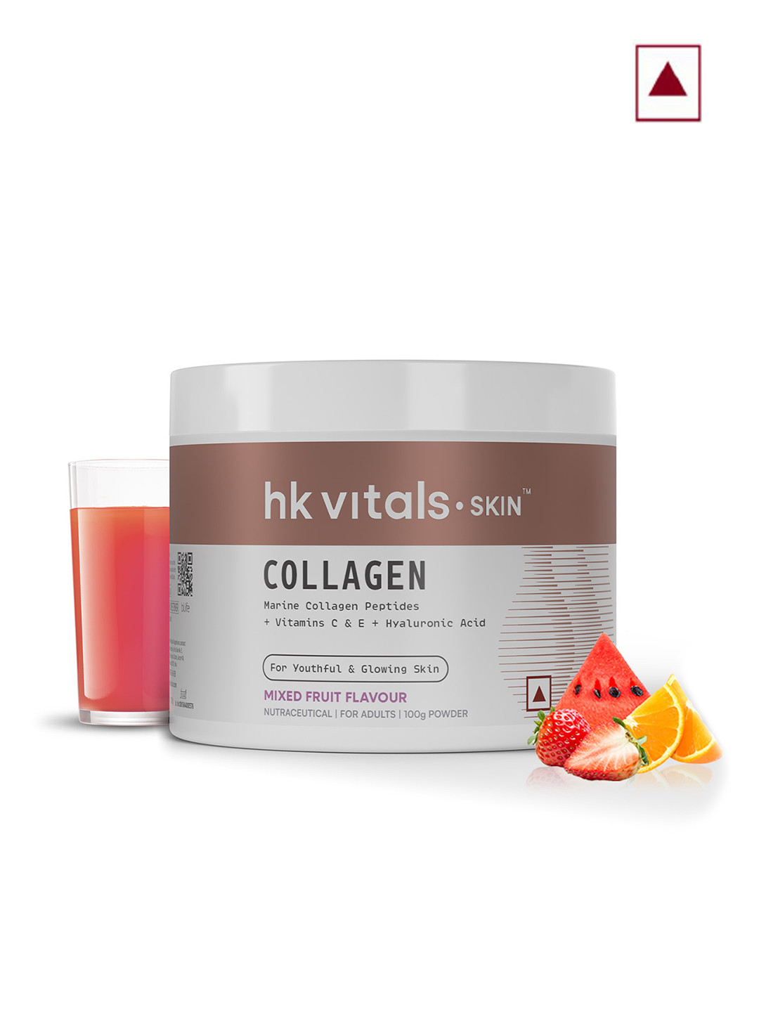 HK VITALS Skin Radiance Collagen Supplement with Biotin - Mixed Fruit Flavour - 100g