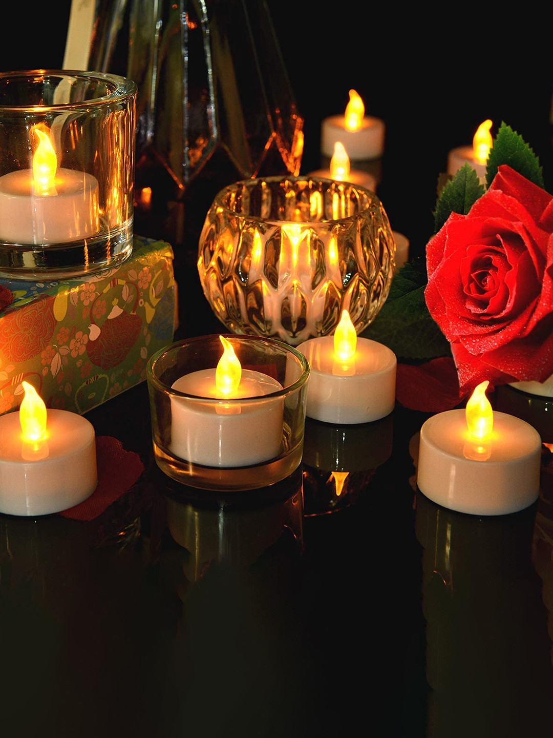 Quace Warm Yellow More than 360 LEDs Teardrop 6 Piece String Lights