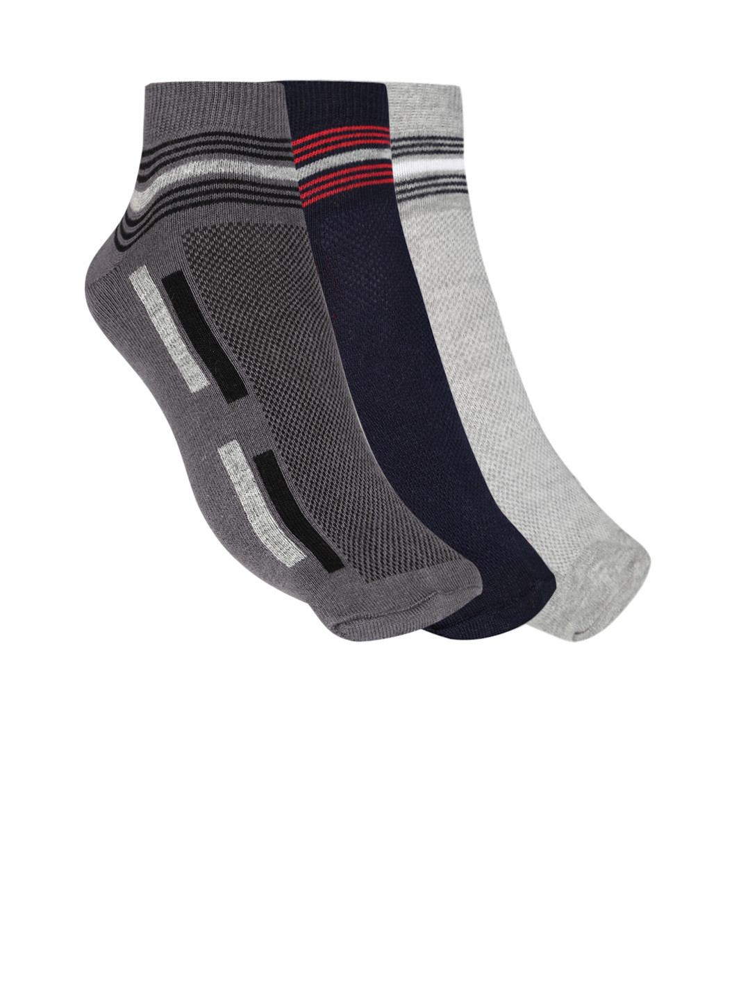 Mast & Harbour Men Pack of 3 Patterned Ankle-Length Socks