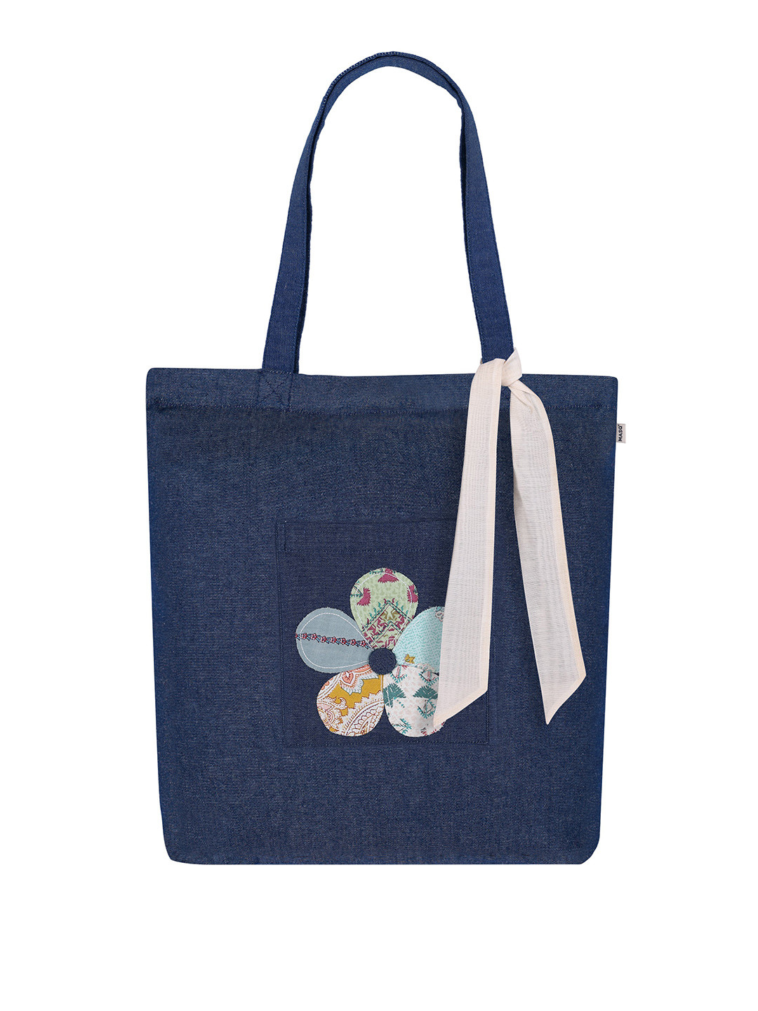 MASQ Solid Canvas Medium Shopper Tote Bag