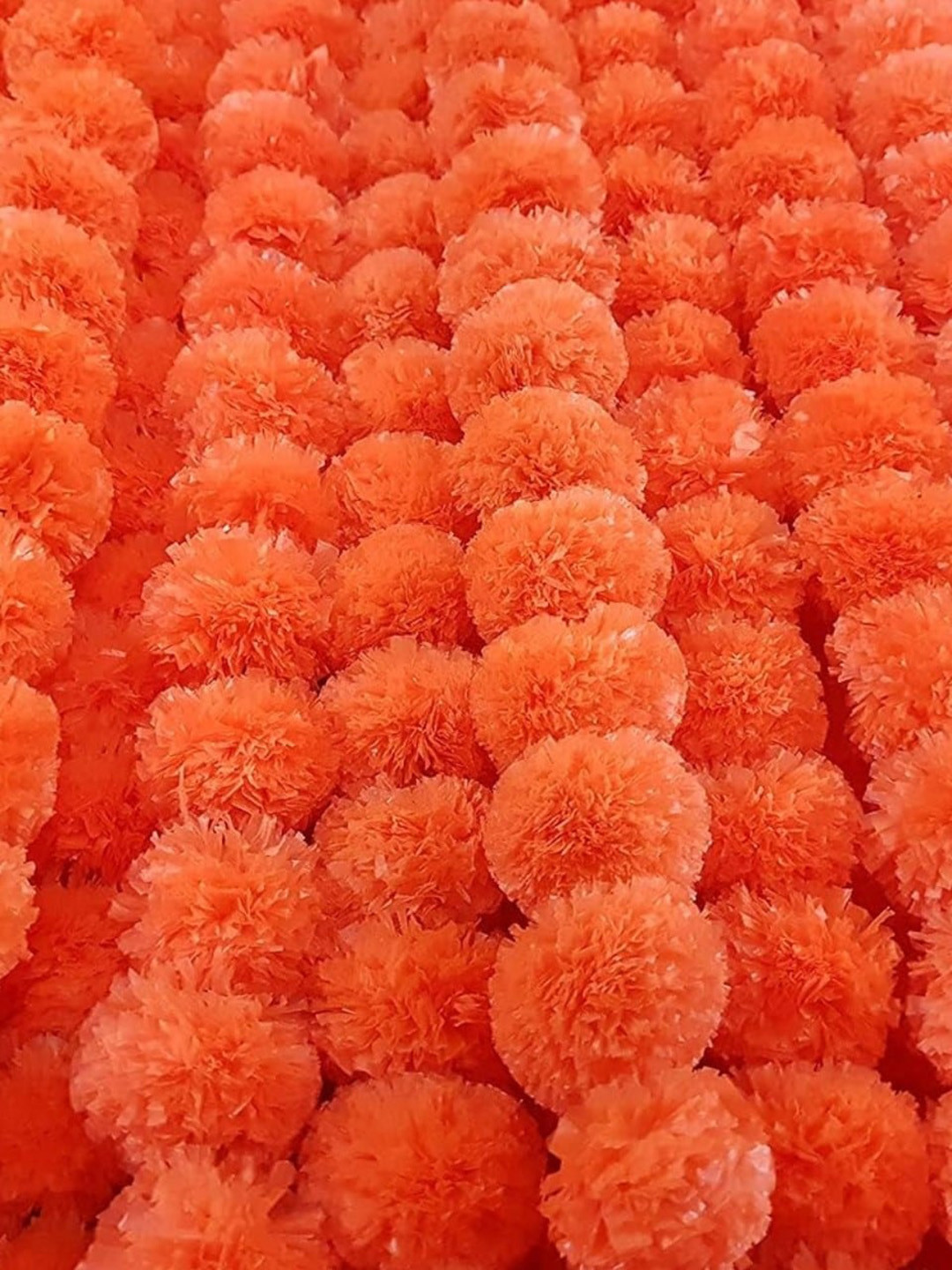 Akaar Orange 5 Pieces Marigold Wall Hangings