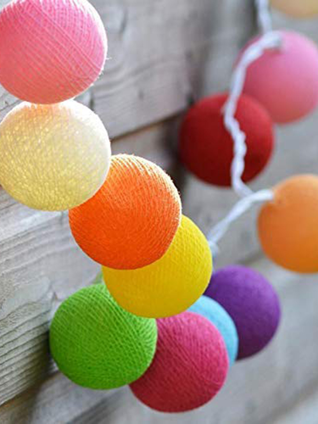 Ascension Green & Pink Ball Shaped String Lights