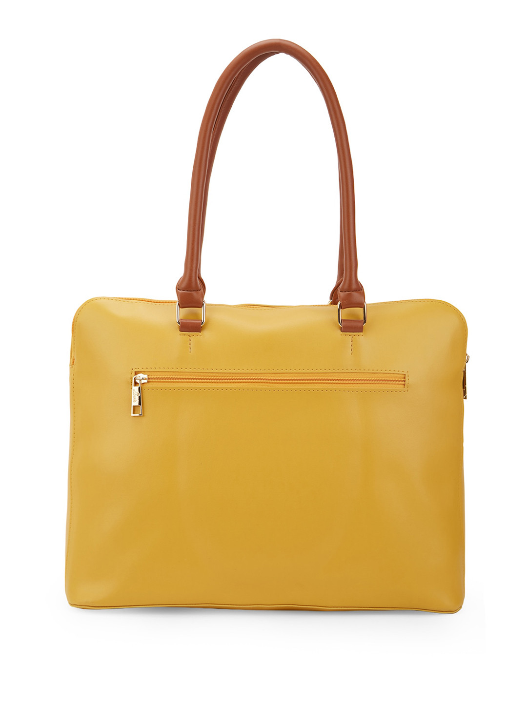 Lavie Yellow Structured Shoulder Bag