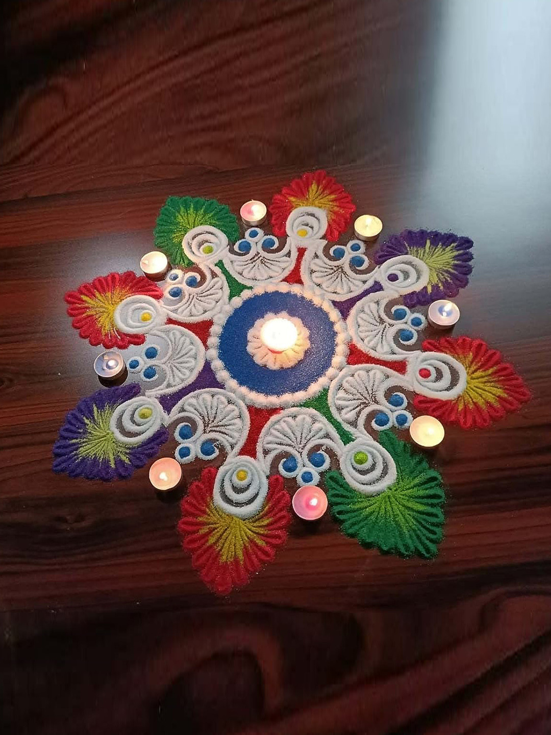 Ascension Set Of 5 Rangoli Color Bottles & Plastic Filler