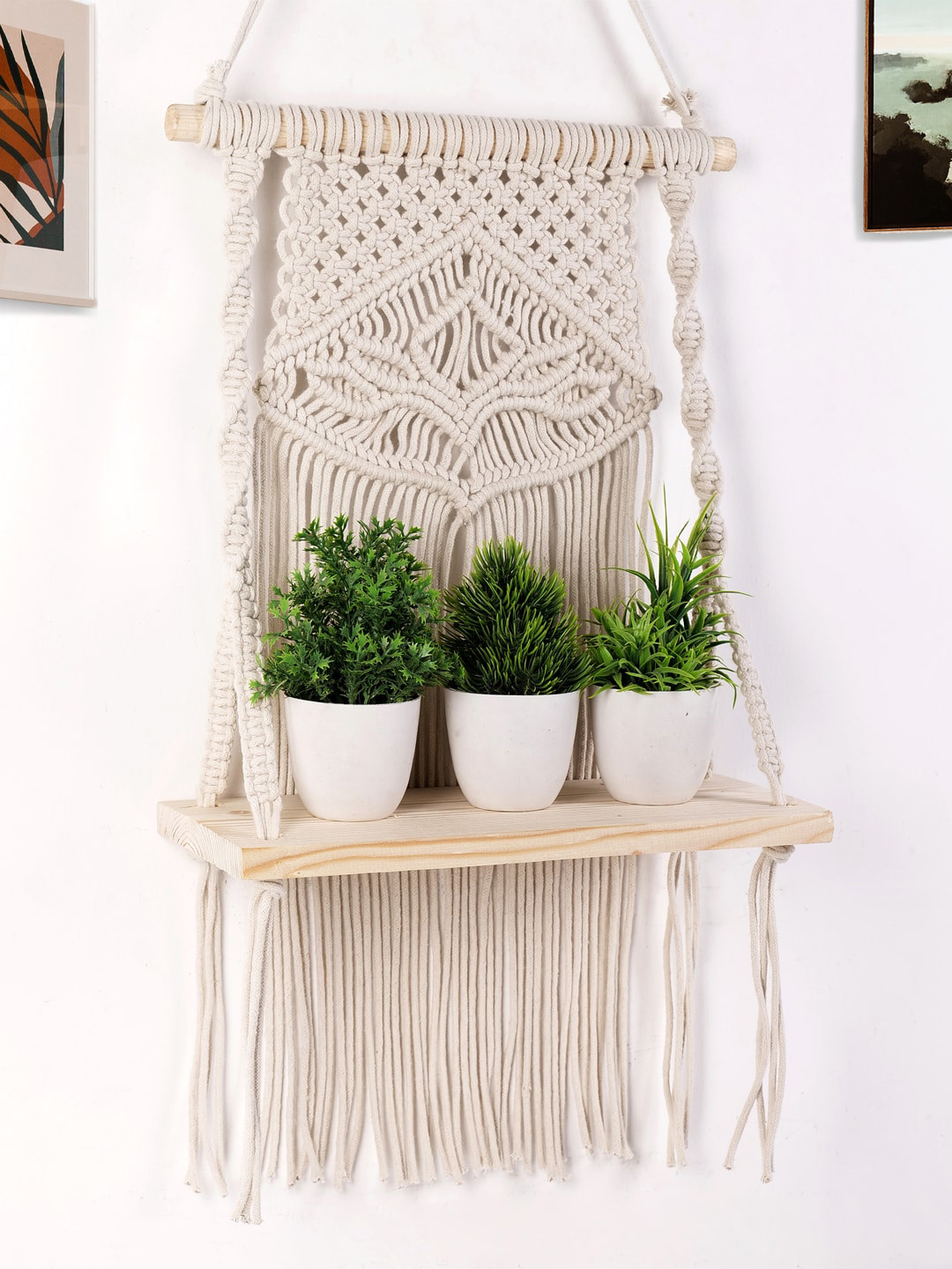 Decazone Fabric Bohemian Hanging Hall Tapestries & Macrame-20.9In