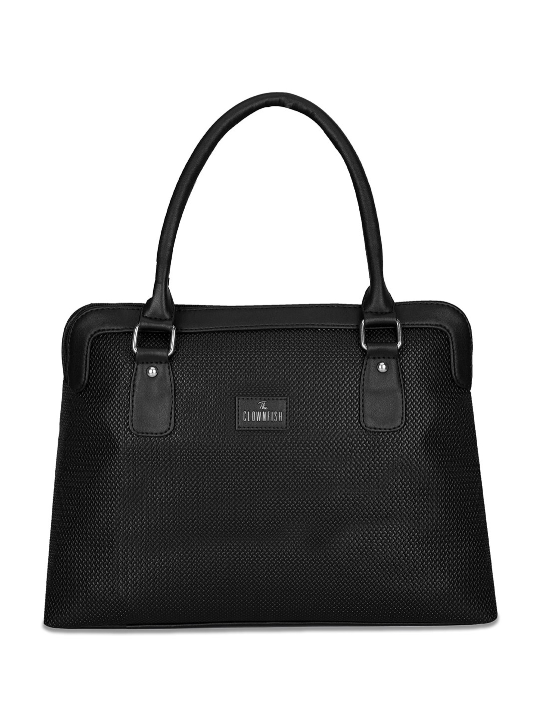 THE CLOWNFISH Aveline Textured Structured Handheld Bag