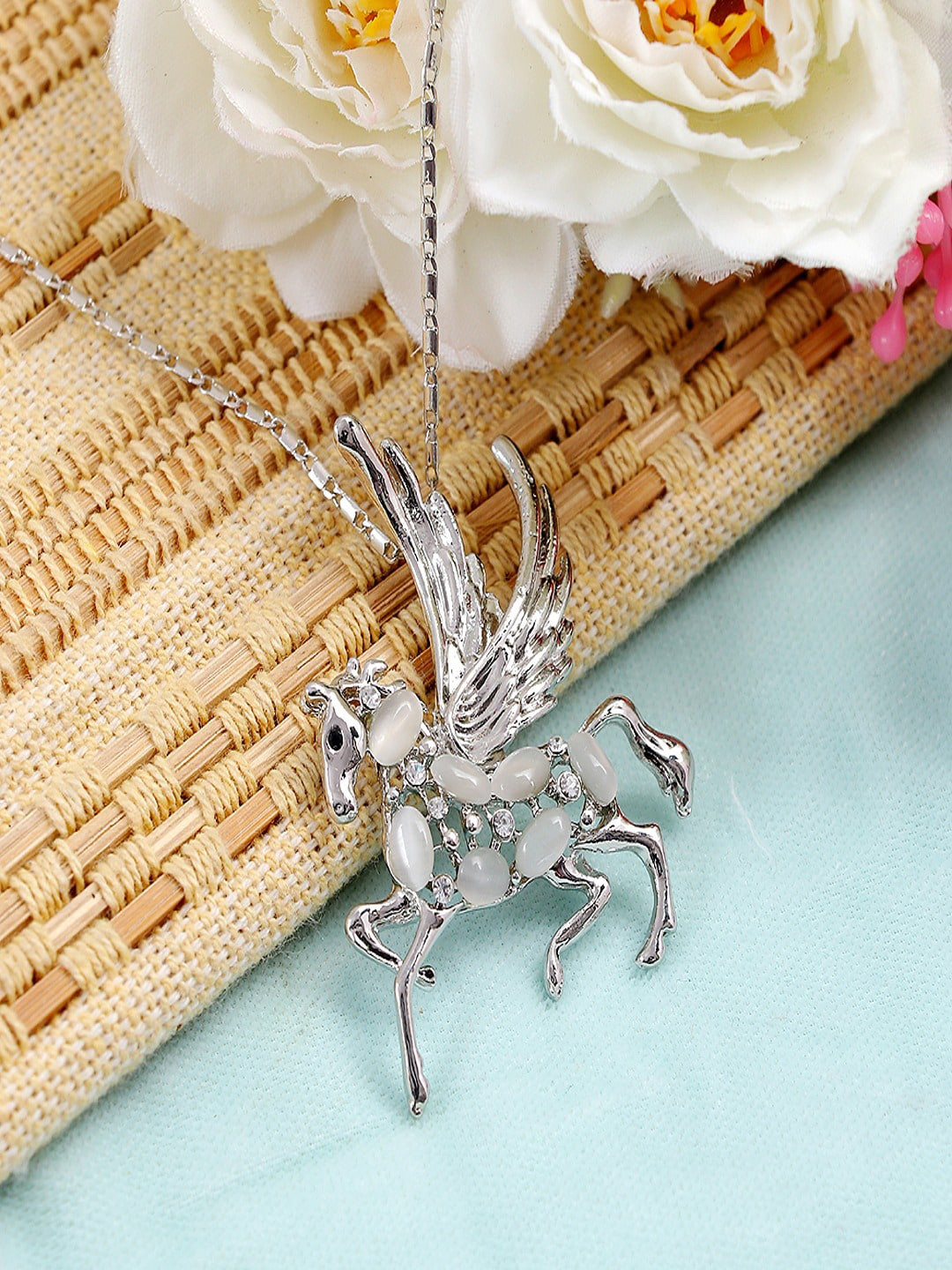 UNIVERSITY TRENDZ Silver-Toned Silver-Plated Antique Chain