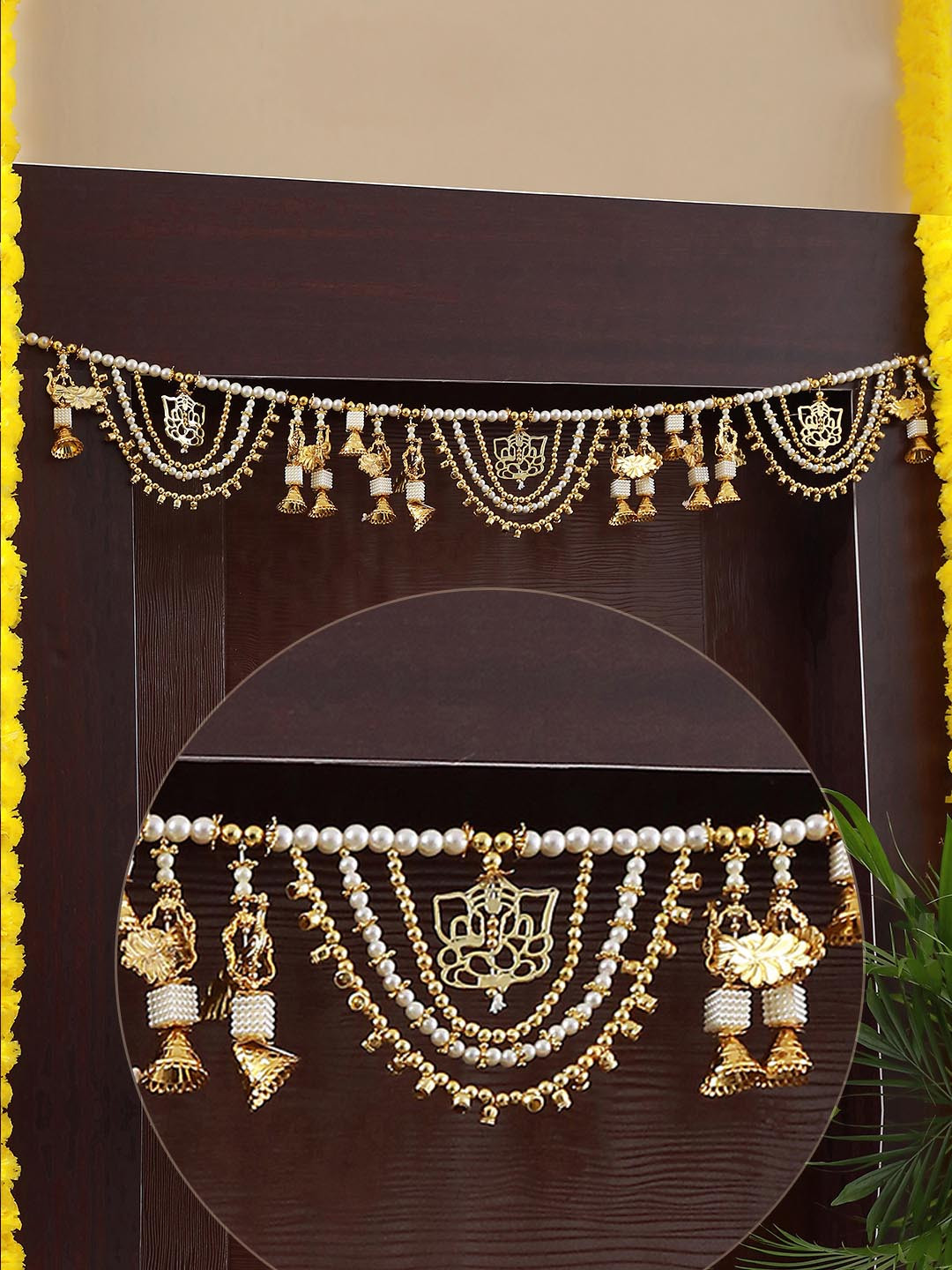 TIED RIBBONS White Textured Wall Hanging