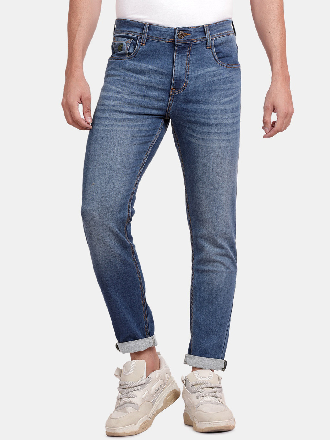 RUG WOODS Men Classic Light Fade Clean Look Stretchable Jeans