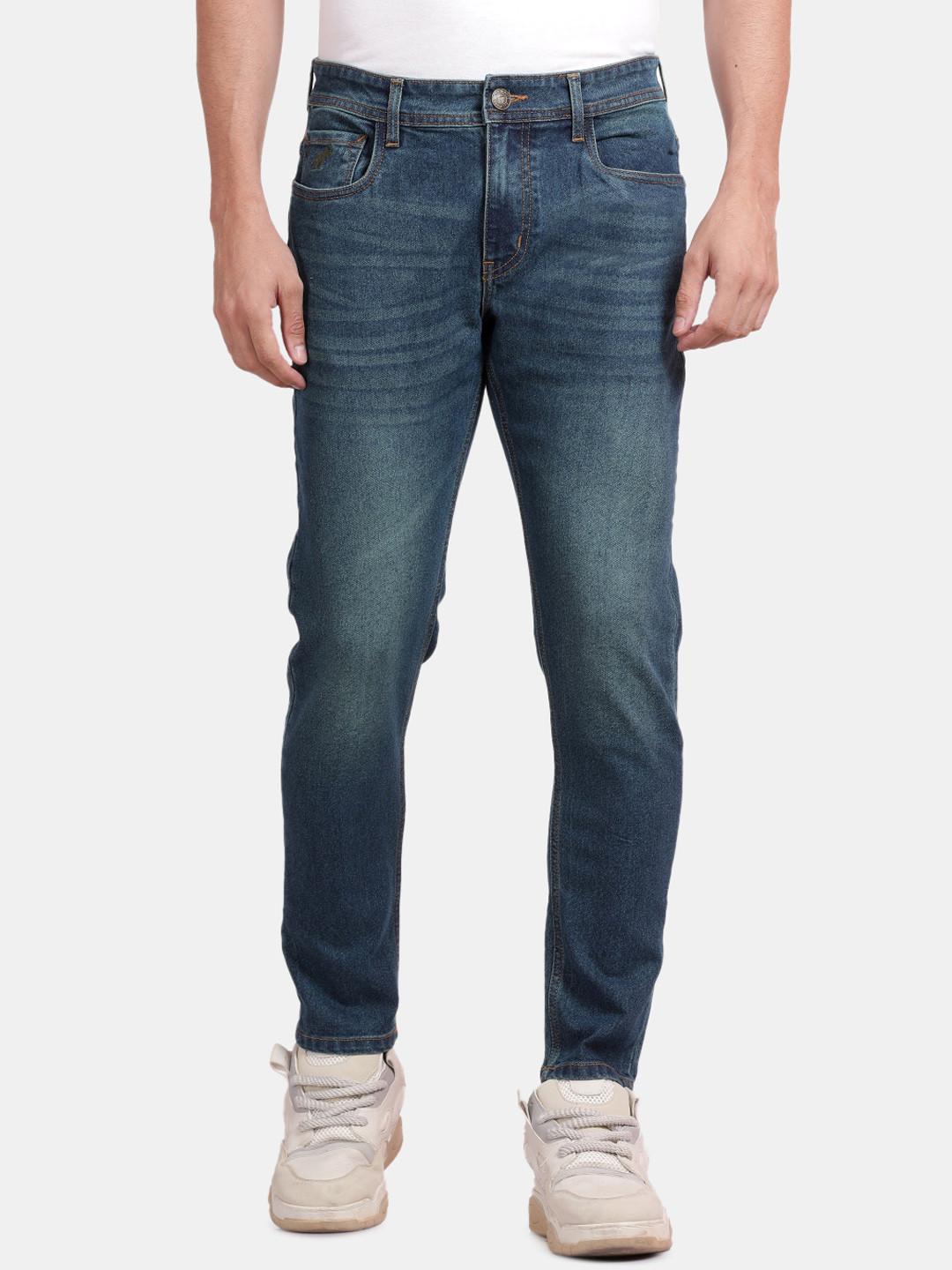 RUG WOODS Men Classic Light Fade Clean Look Stretchable Jeans