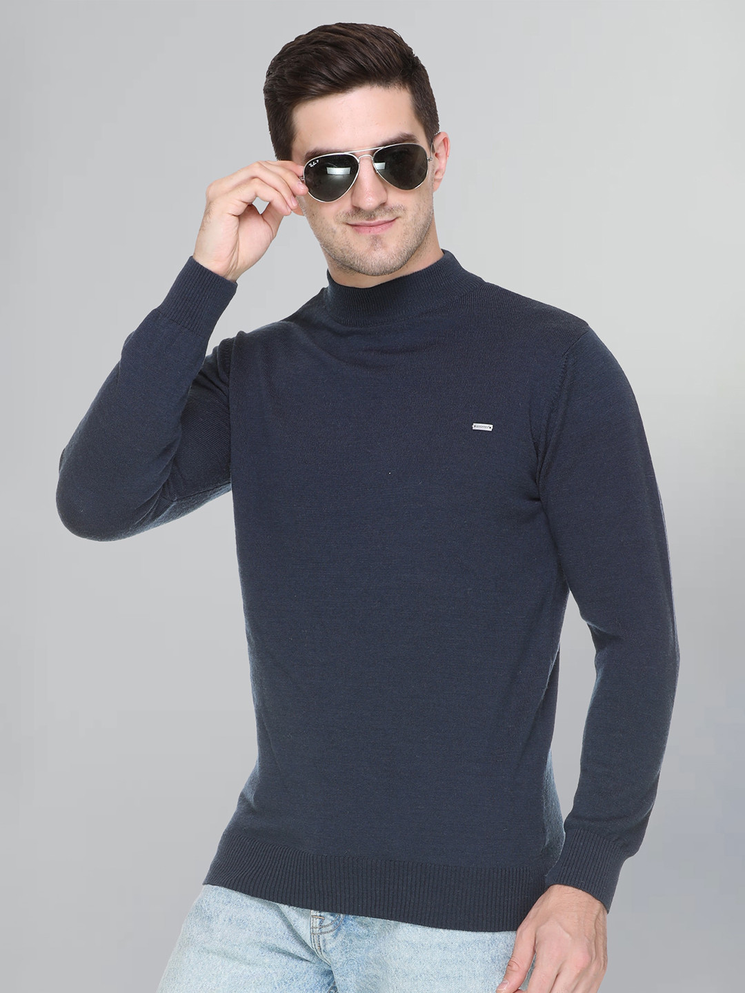 GODFREY High Neck Woollen Pullover