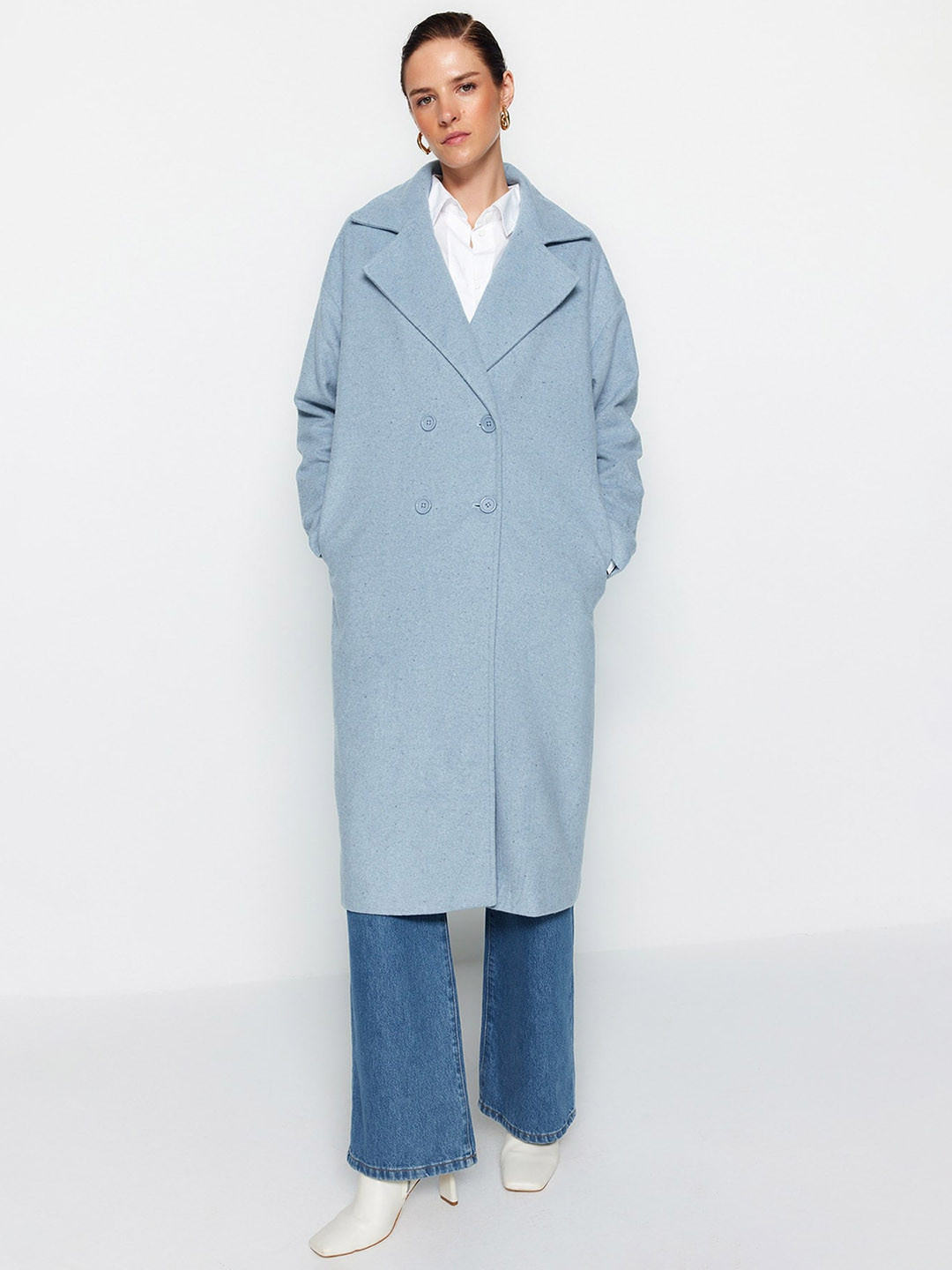 Trendyol Double-Breasted Overcoat