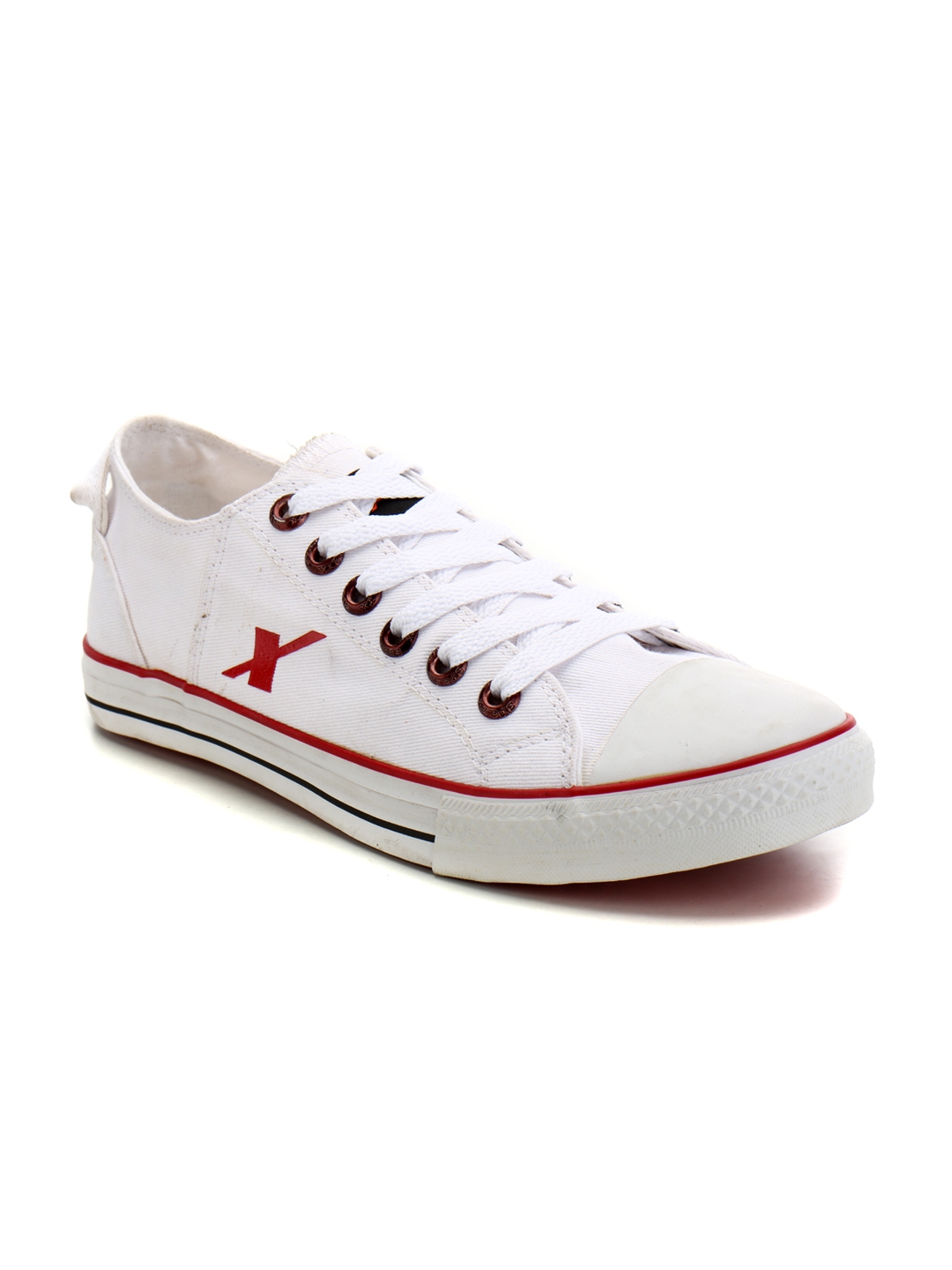sparx white canvas sneakers