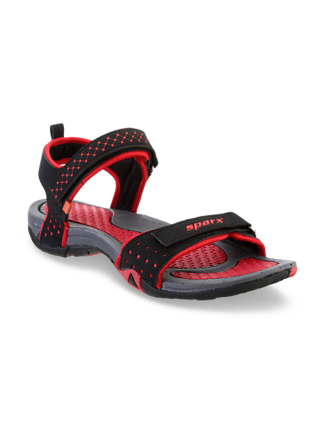 Sparx Women Black \u0026 Red Comfort Sandals 