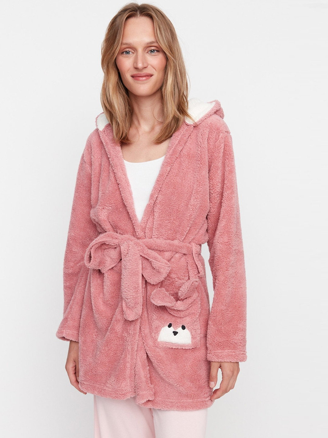 Trendyol Hooded Wrap Nightdress