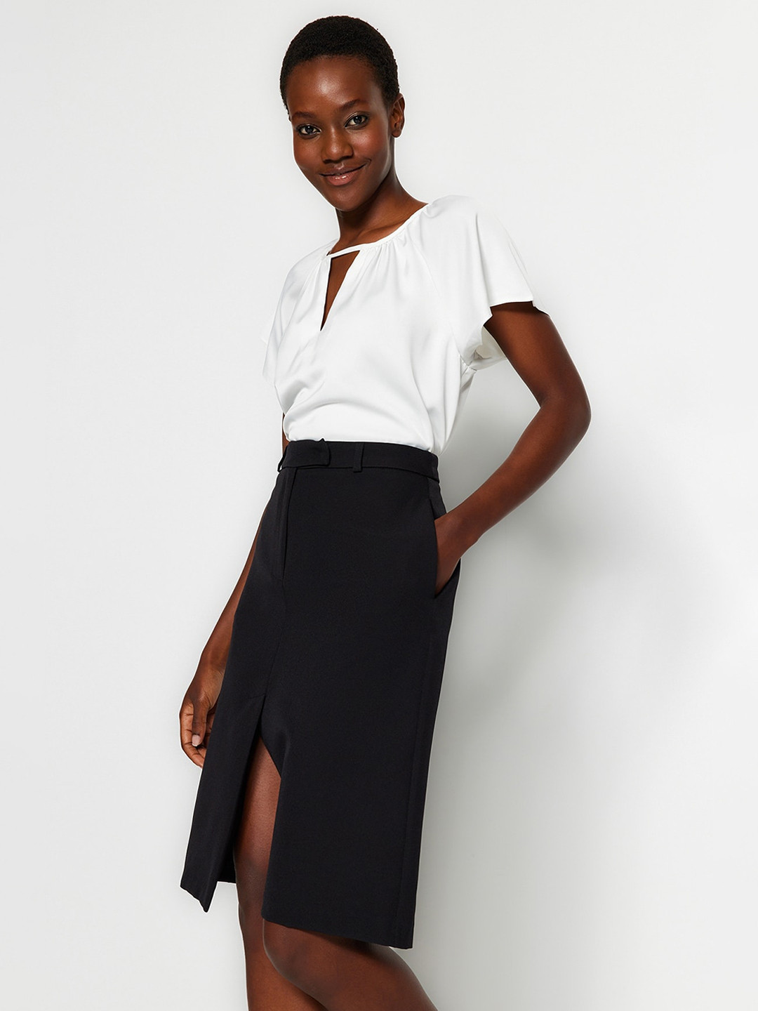 Trendyol A-Line Knee Length Skirt