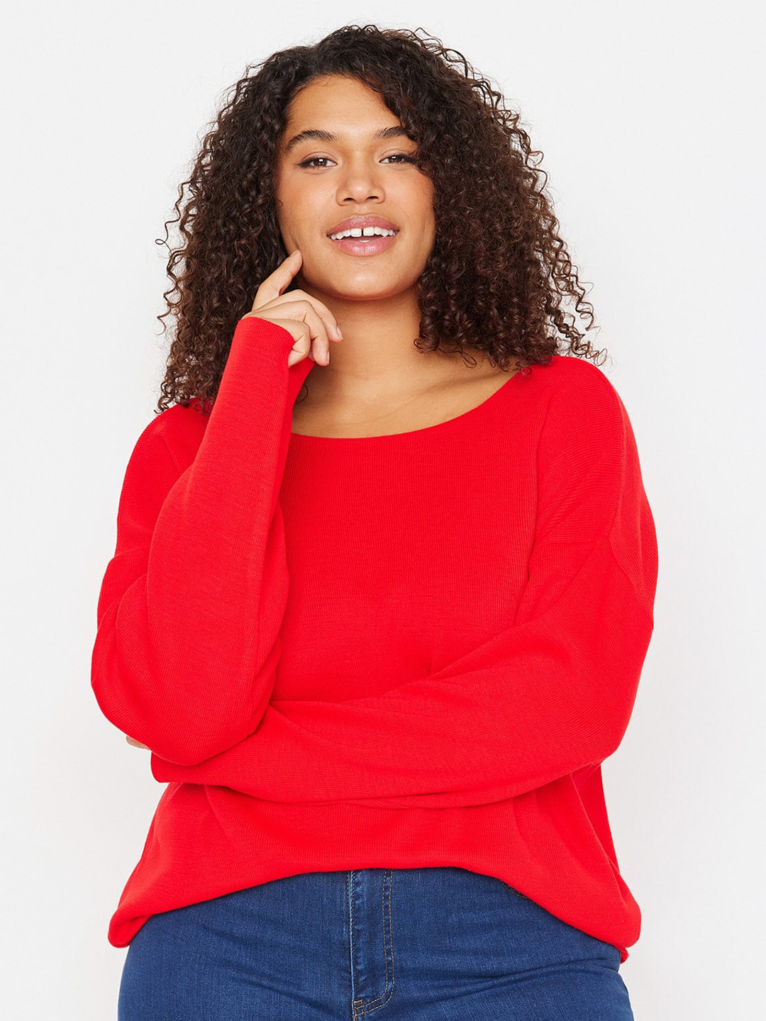 Trendyol Acrylic Round Neck Pullover