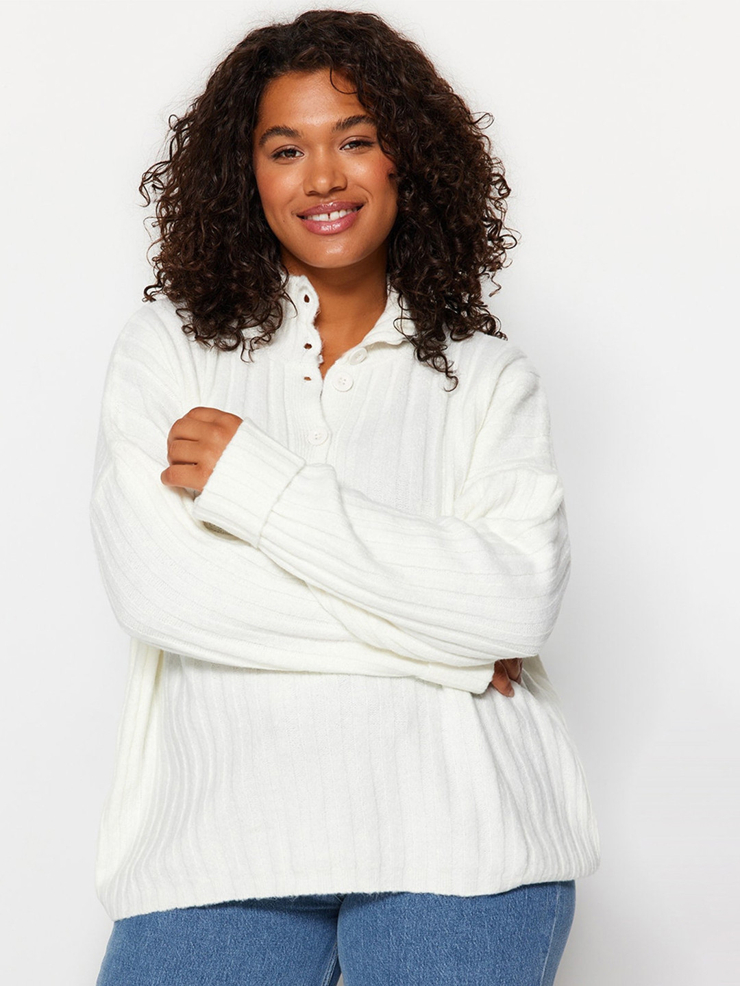 Trendyol Ribbed Pullover Sweater