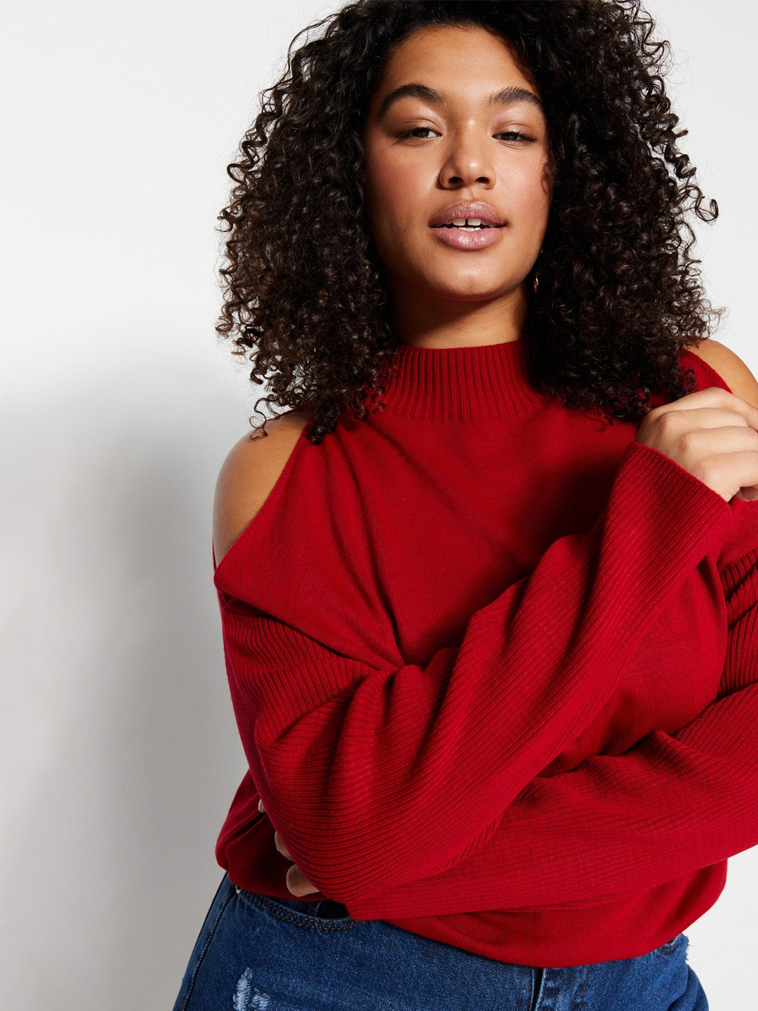 Trendyol Cold Shoulder Sleeves Pullover