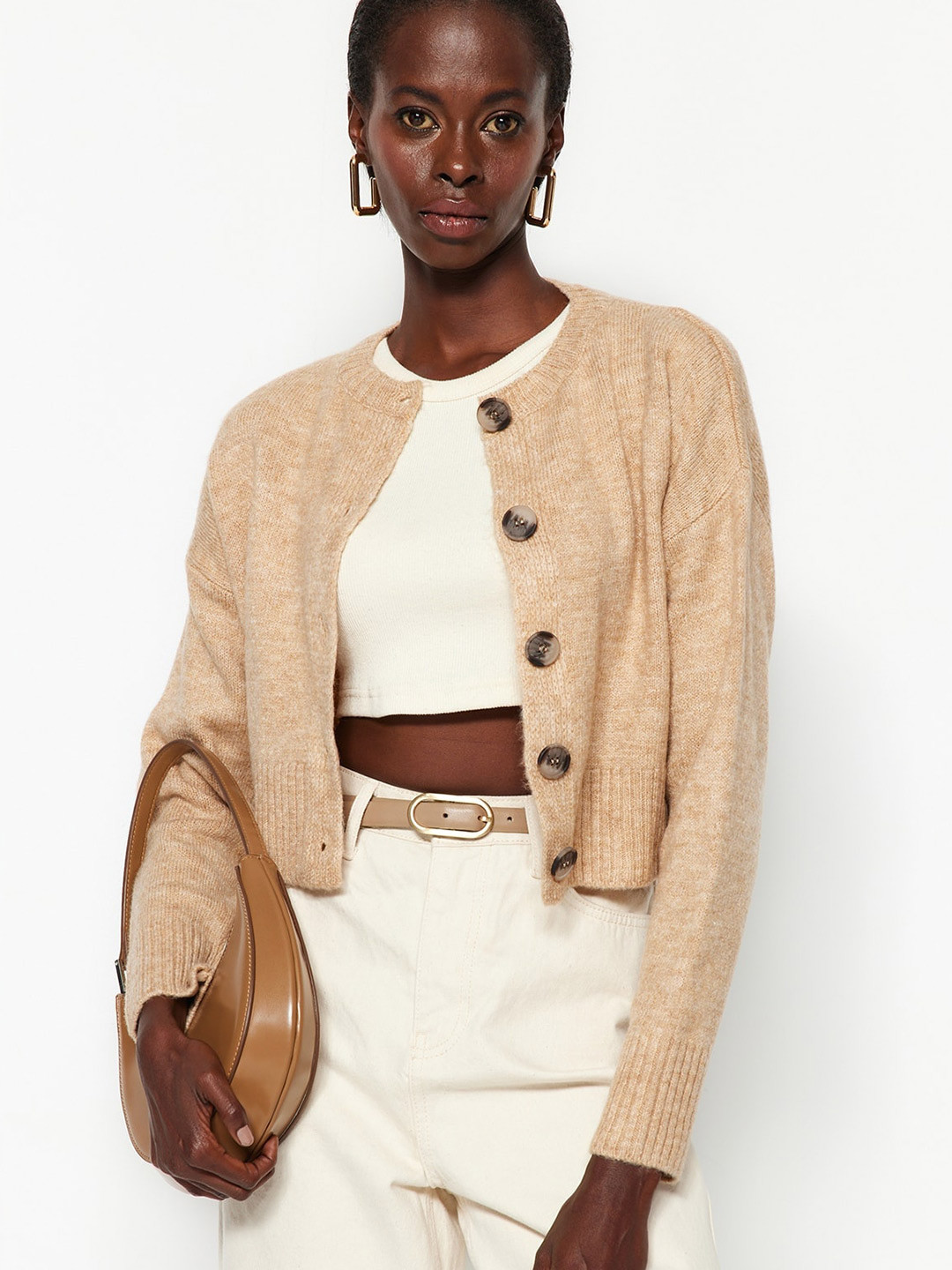 Trendyol Round Neck Cardigan