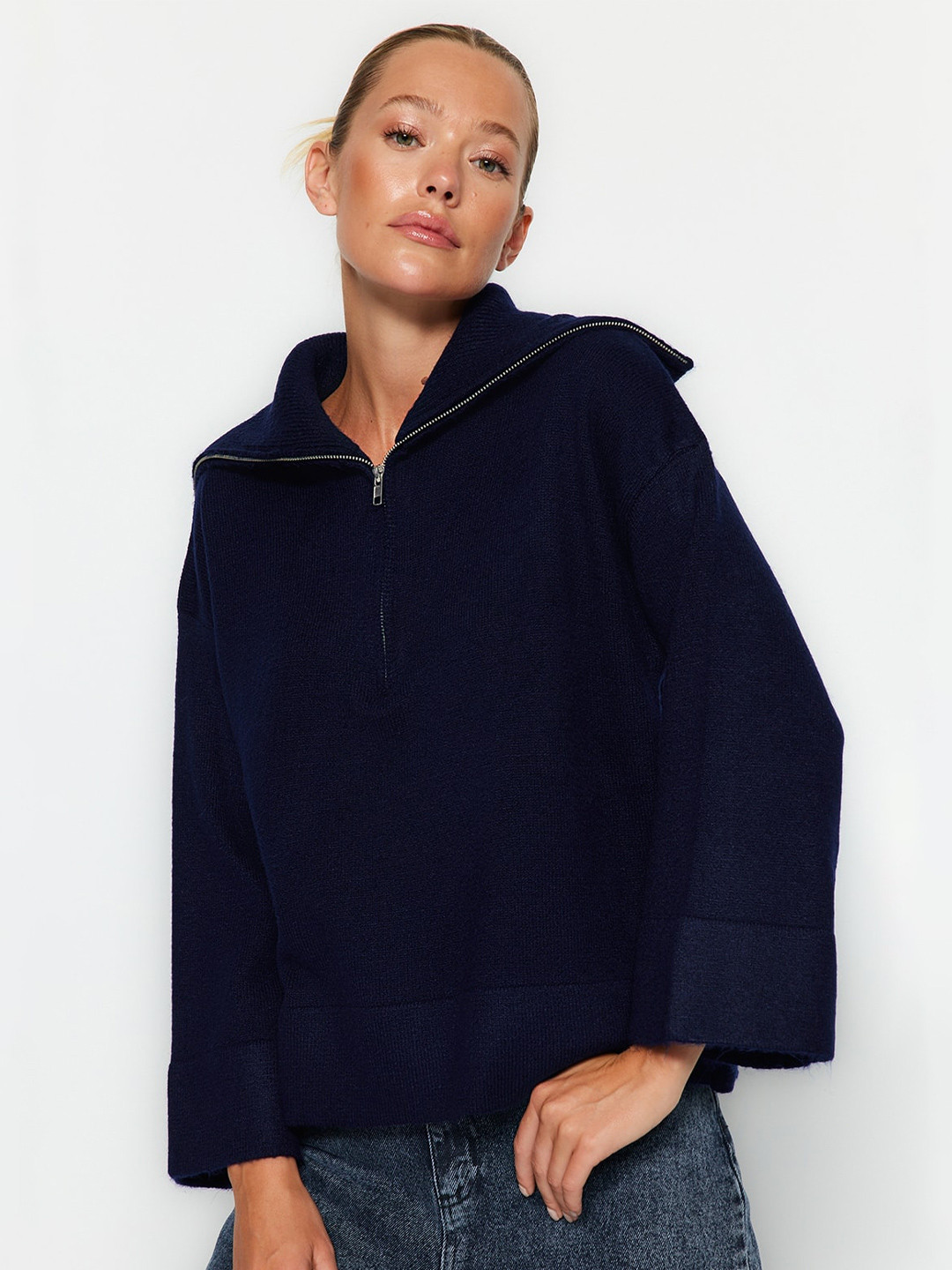 Trendyol Shawl Collar Pullover Sweaters