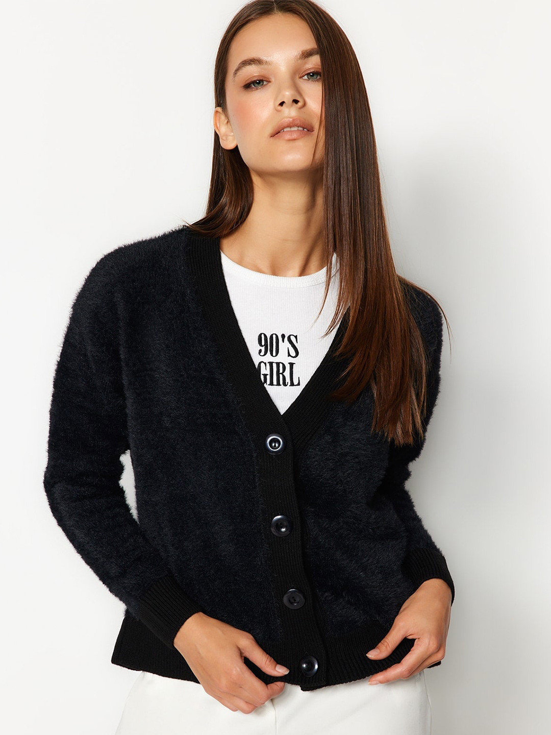 Trendyol V-Neck Cardigan Sweater