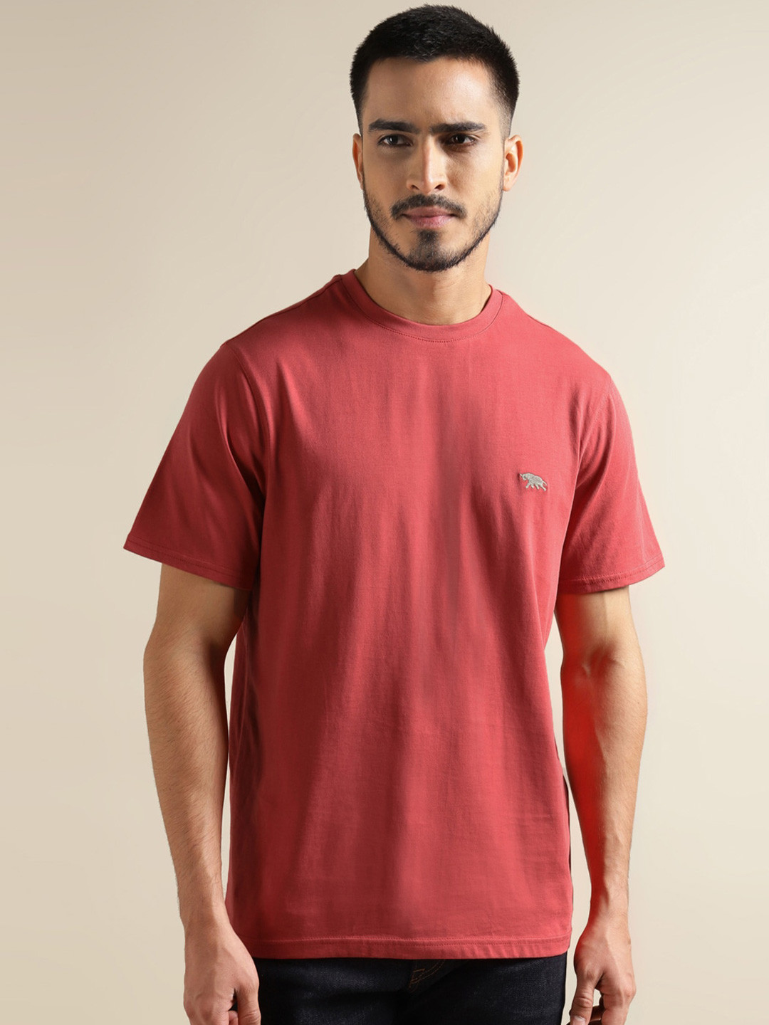 Andamen Men Single Jersey Compact Cotton Yarn Crew T-shirt