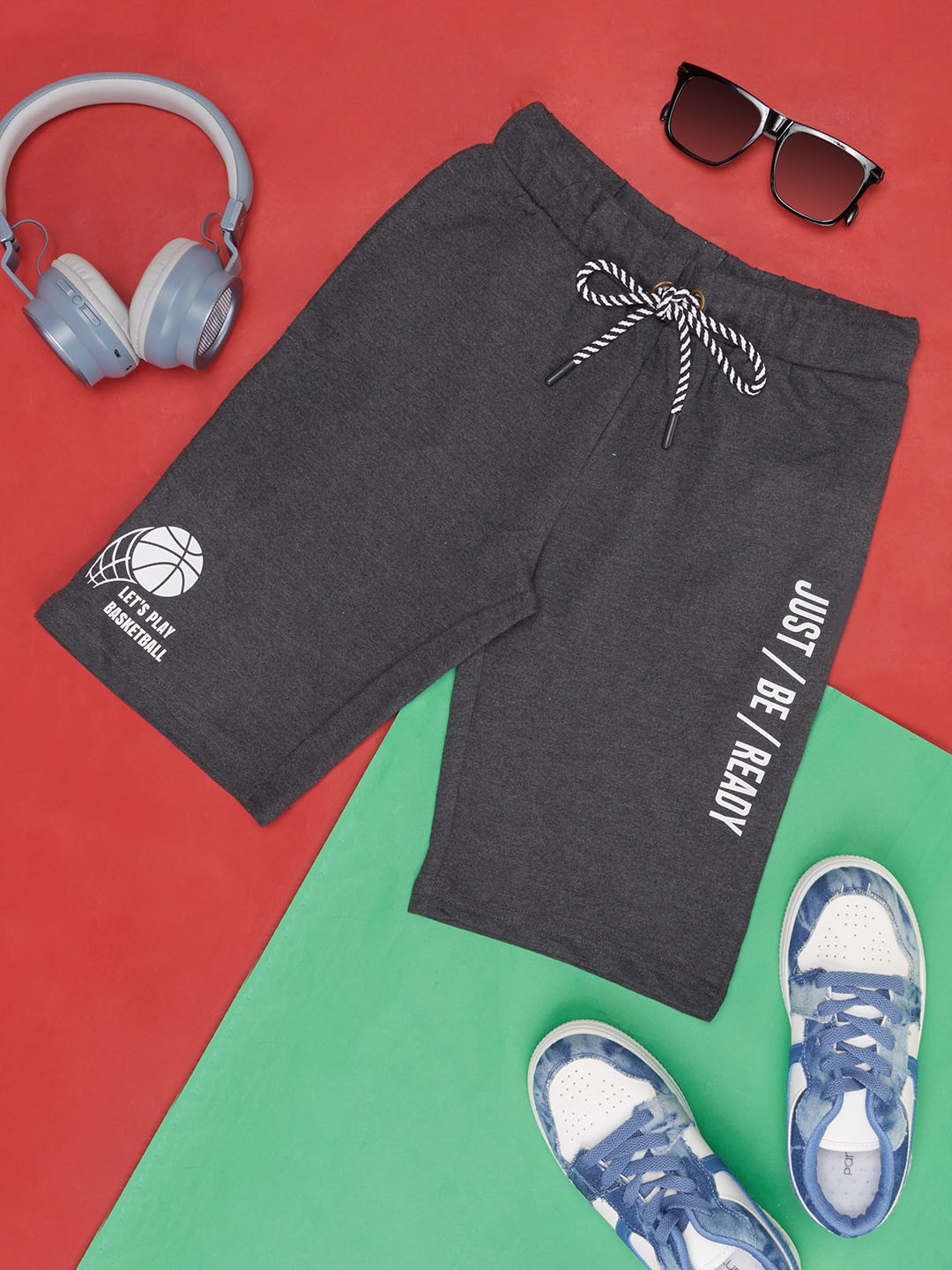 YU by Pantaloons Boys Typography Printed Shorts