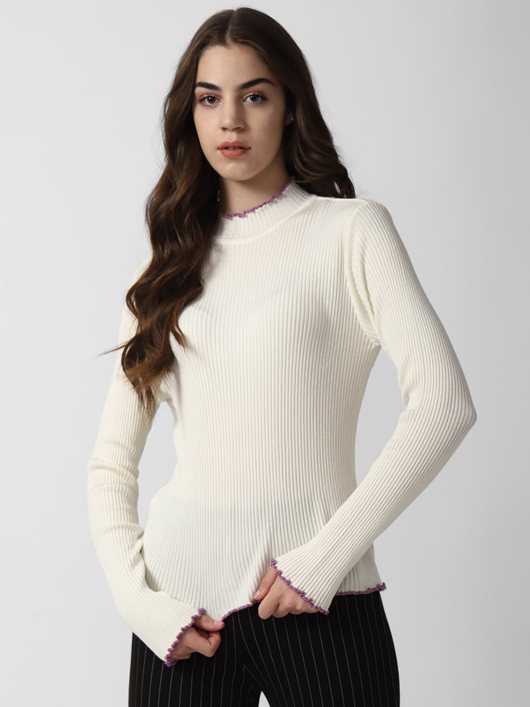 Van Heusen Woman Ribbed Fitted Top