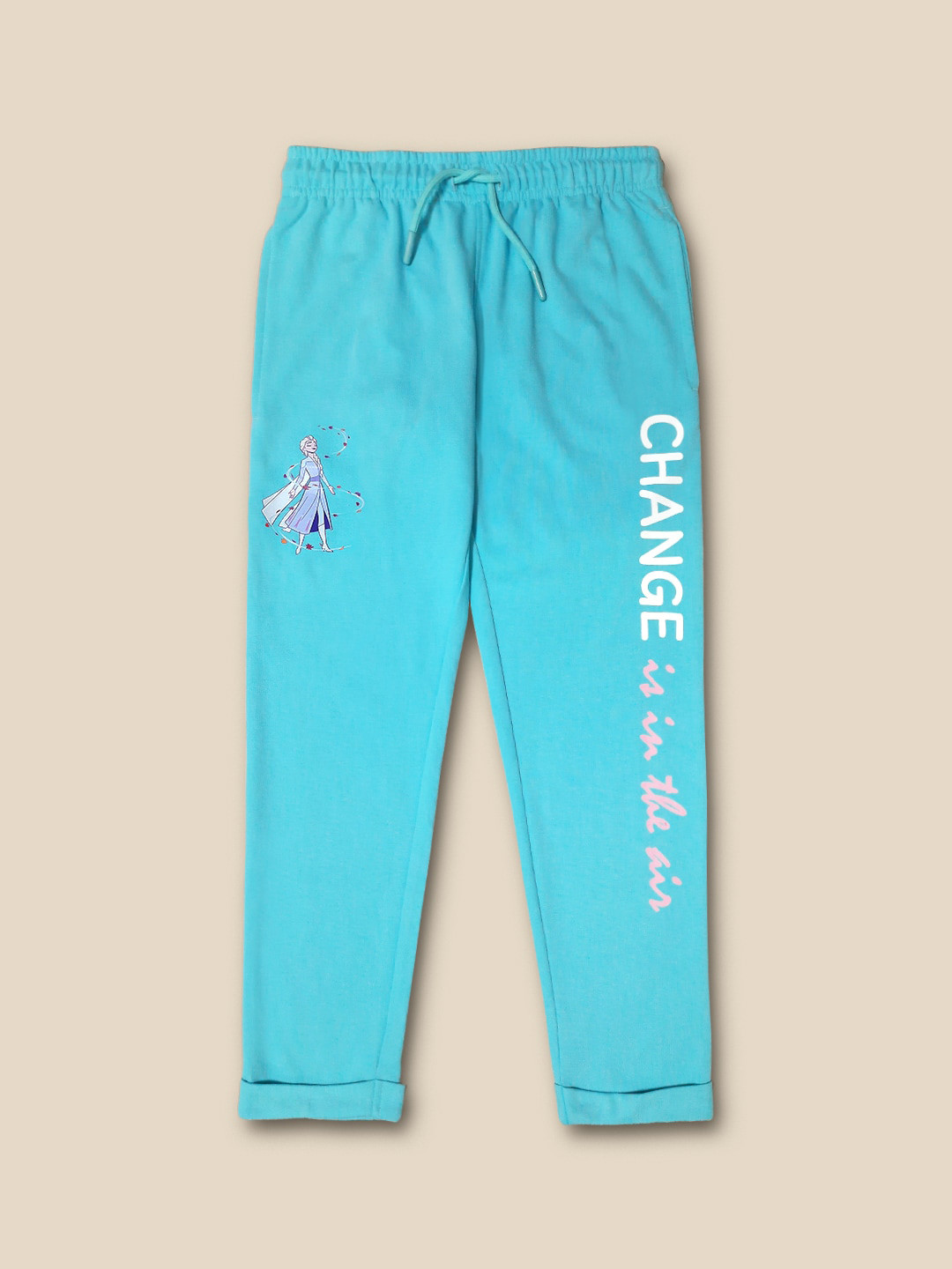 Kids Ville Girls Frozen 2-Printed Joggers